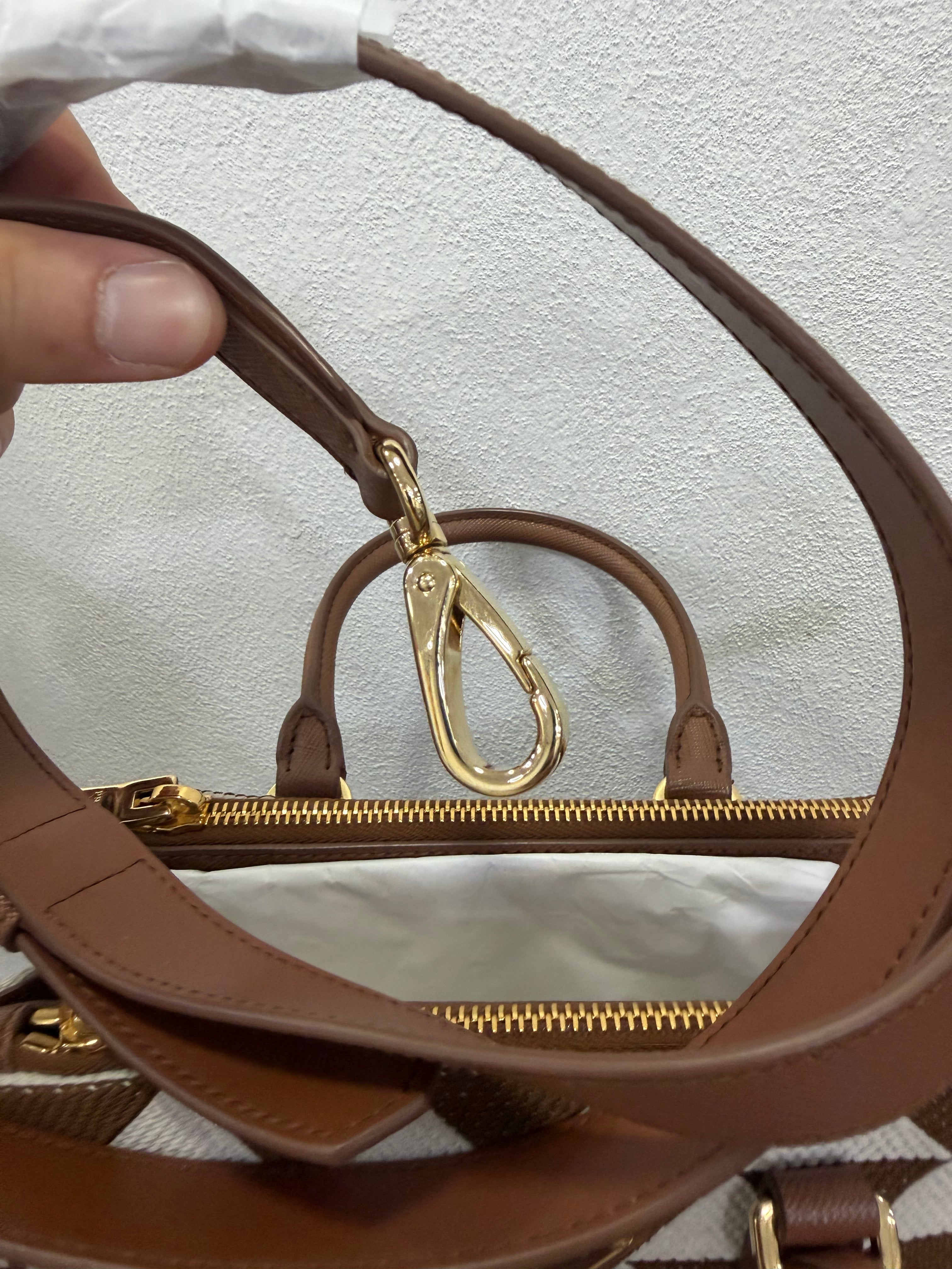 Prada Galleria Symbol Cognac