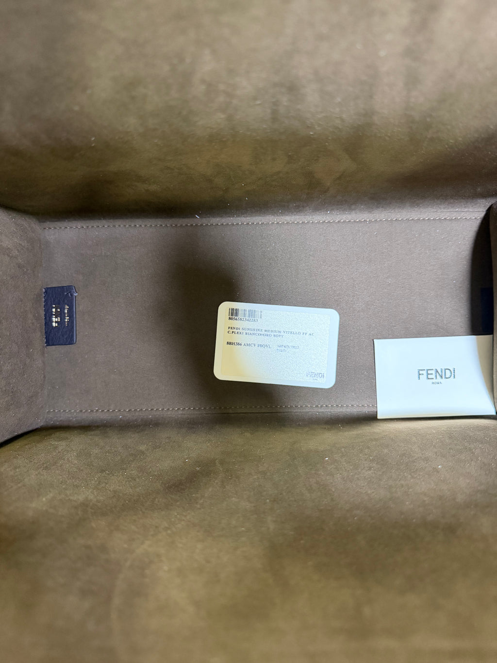 Fendi Sunshine Medium Bianco FF imbottito