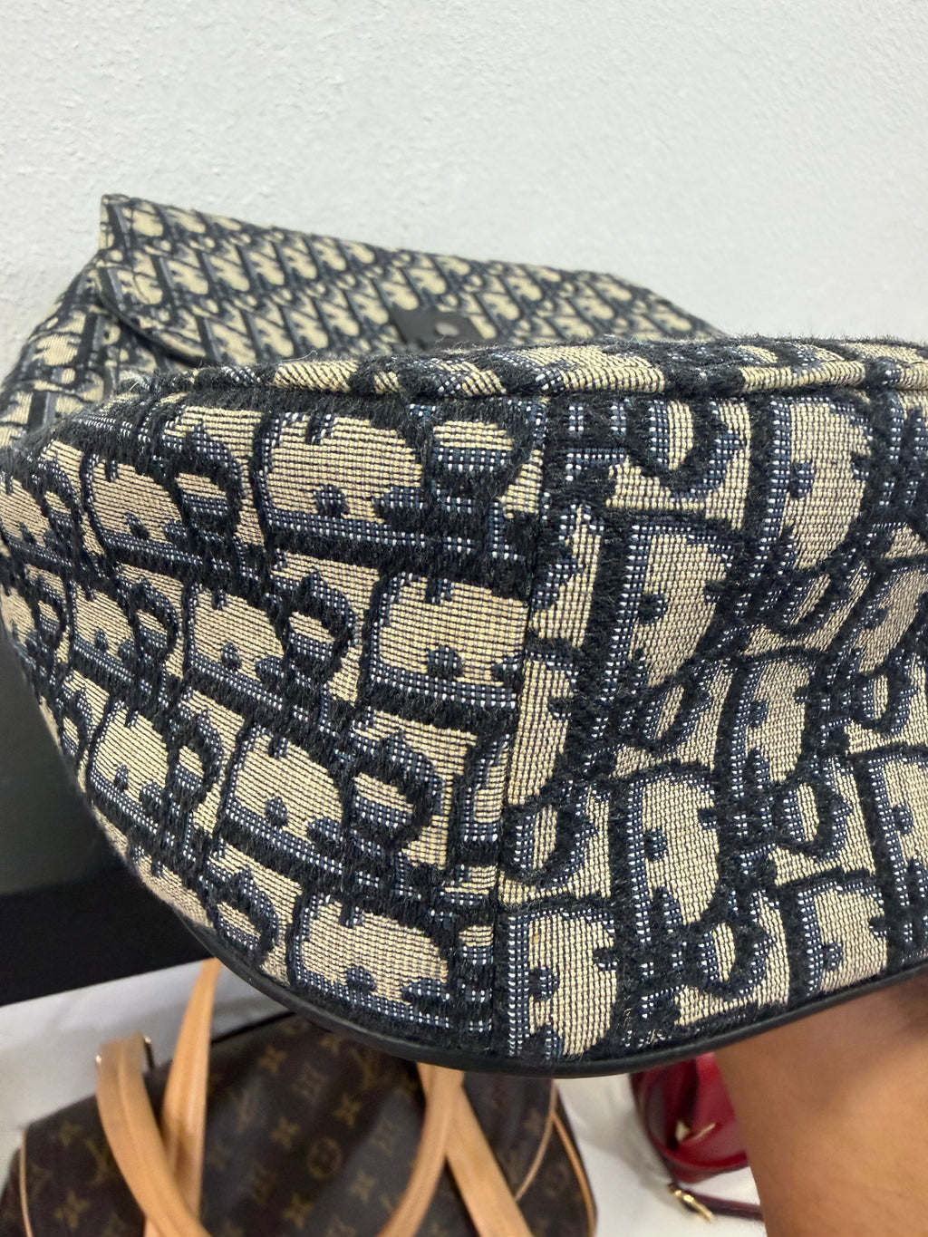 Christian Dior Zaino Gallop In tessuto Jacquard Oblique