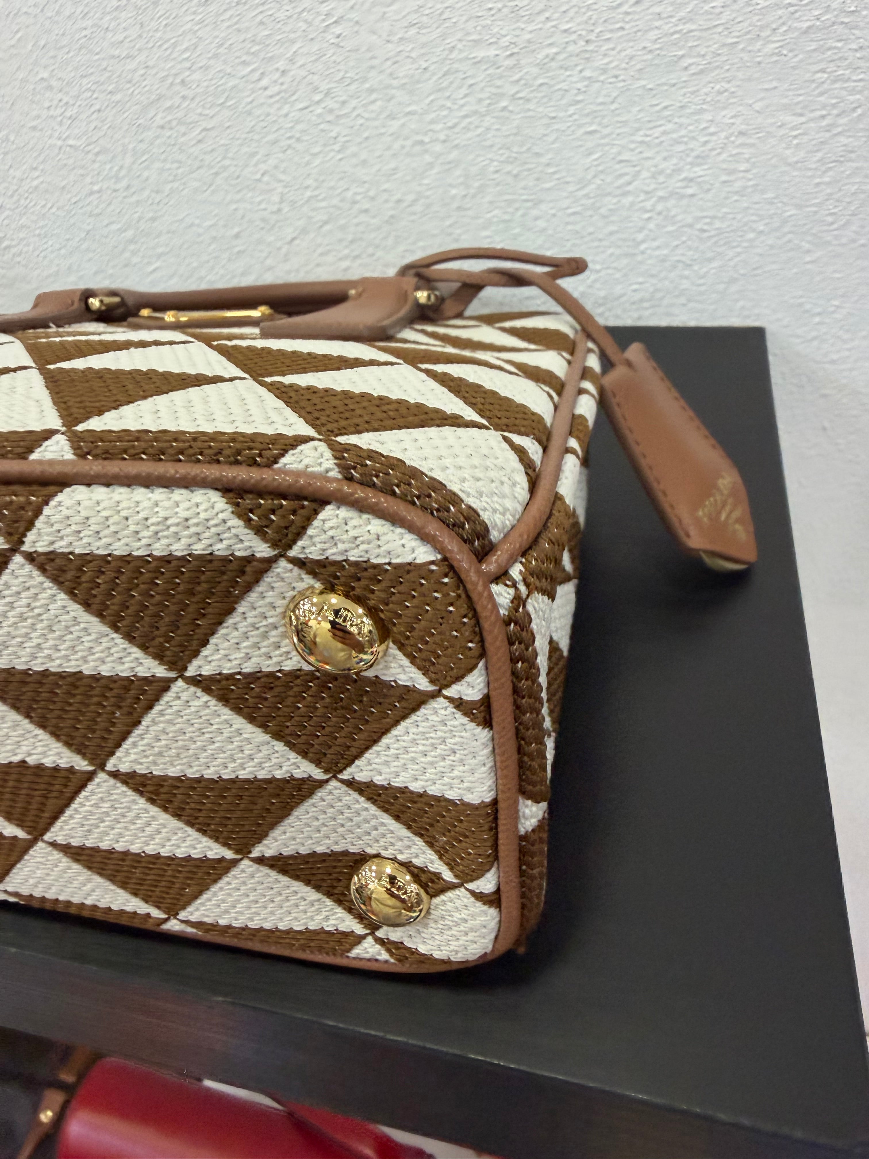 Prada Galleria Symbol Cognac