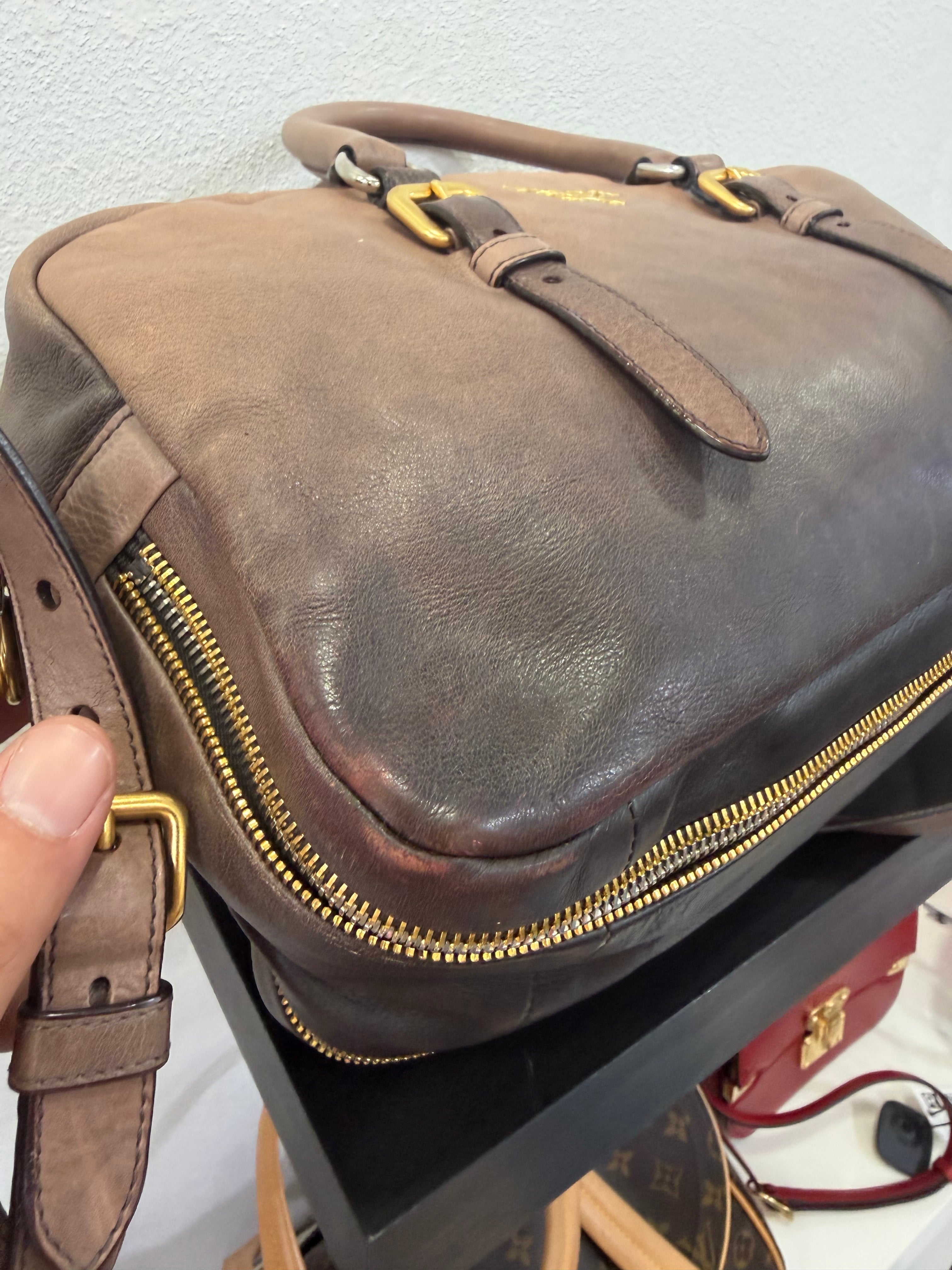 Prada Bauletto in pelle effetto sfumato