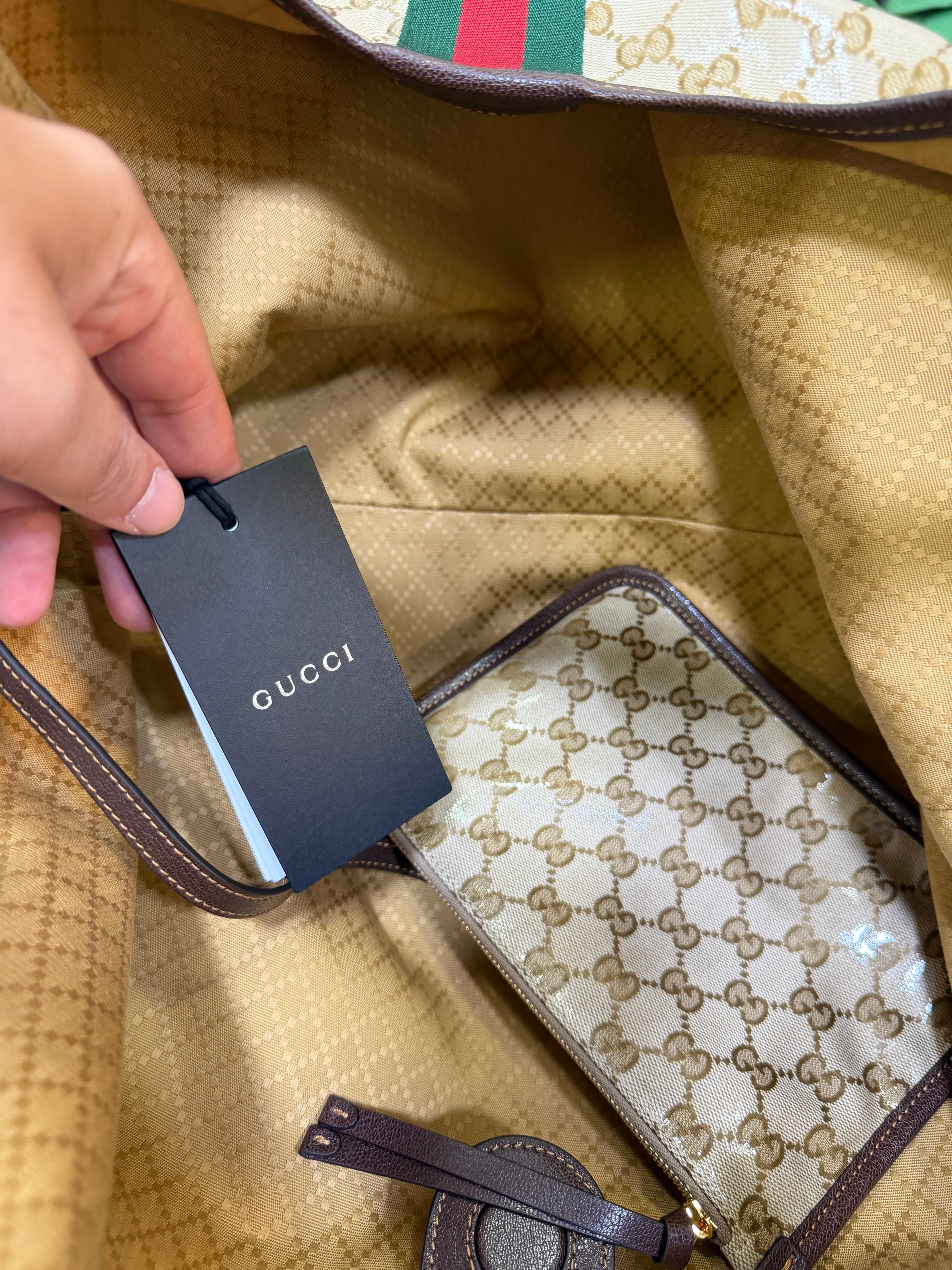 Gucci Giglio Grande Tela GG lucida