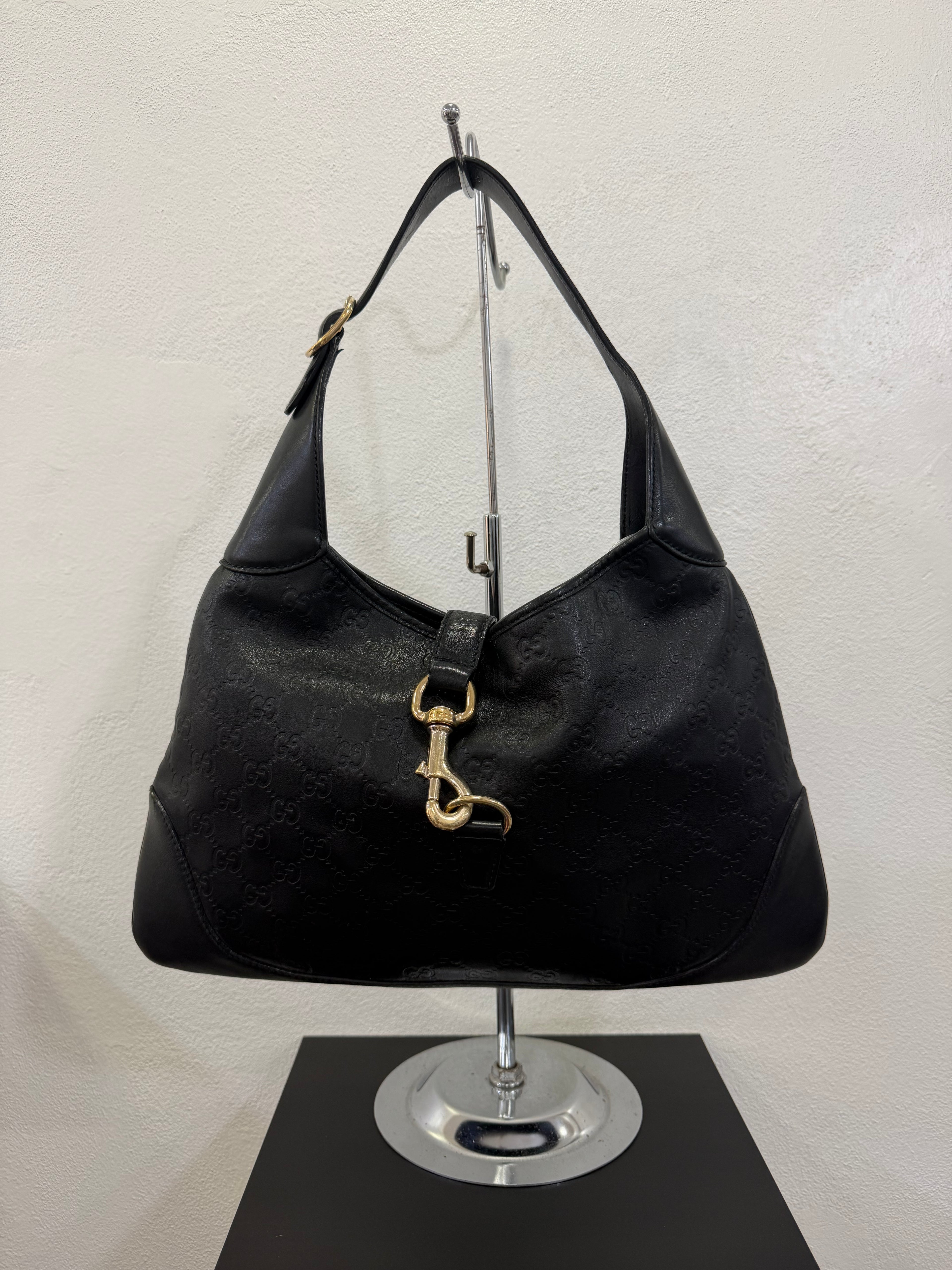 Gucci Jackie Bag in pelle Guccissima Nera