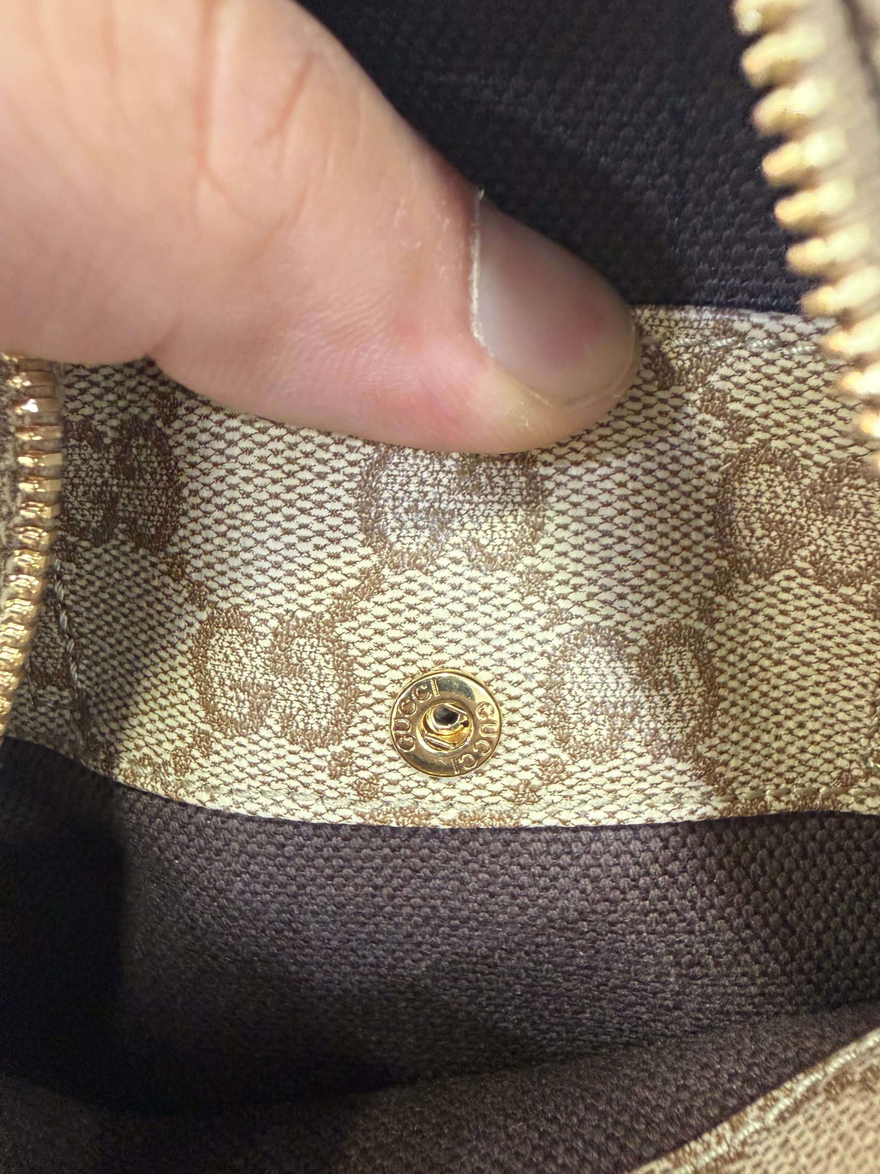 Gucci Mini Borsa Boston con dettaglio Web