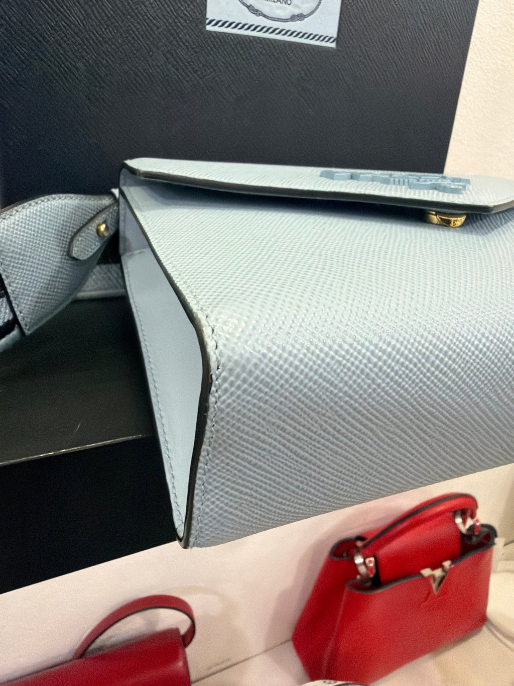 Prada Saffiano Monochrome Crossbody