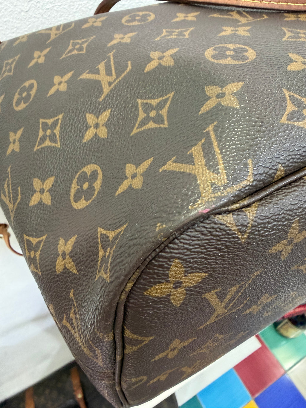 Louis Vuitton Neverfull MM Monogram Peonia