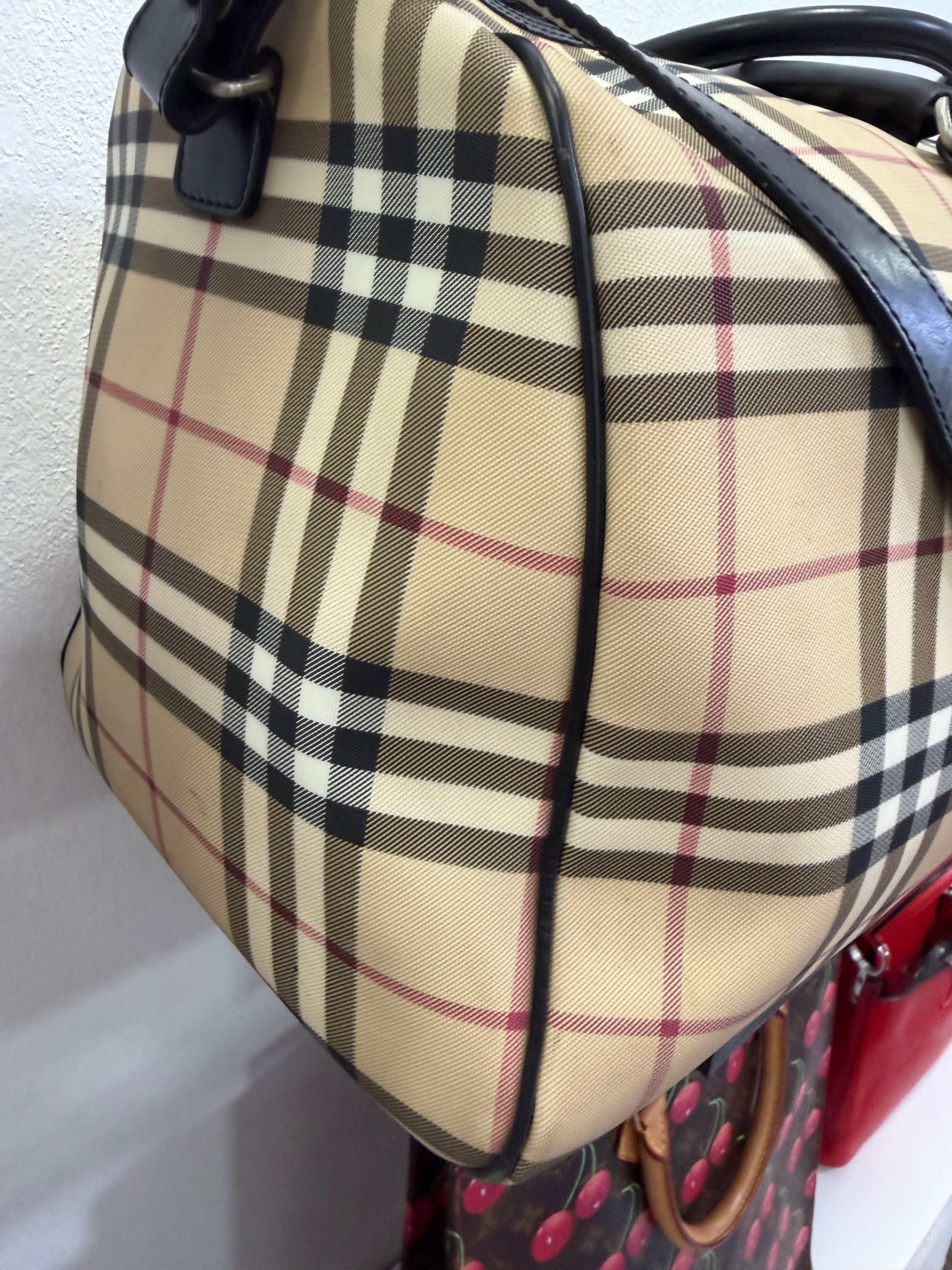 Burberry Borsone Check con tracolla