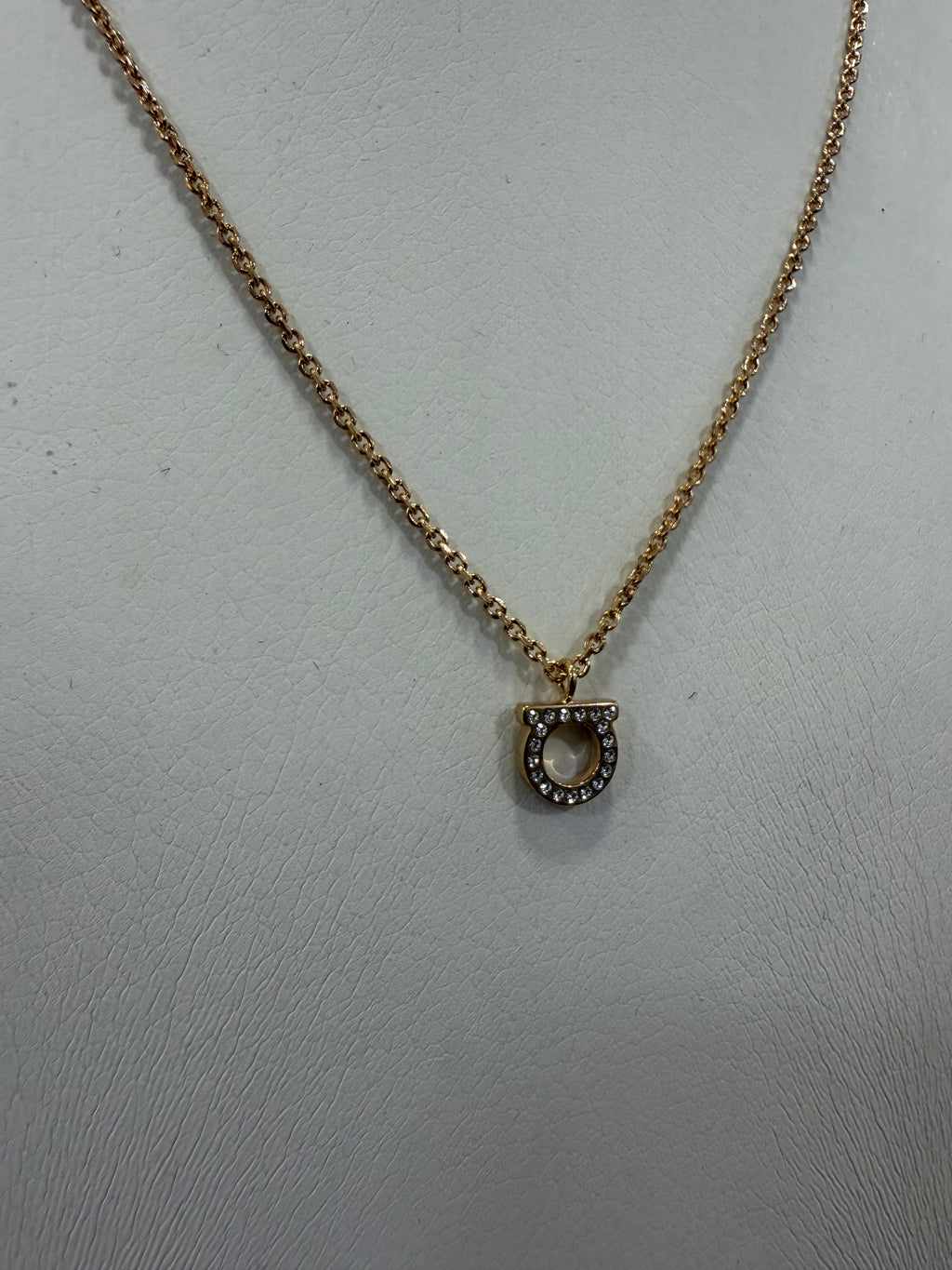 Ferragamo Collana Gancini Con strass
