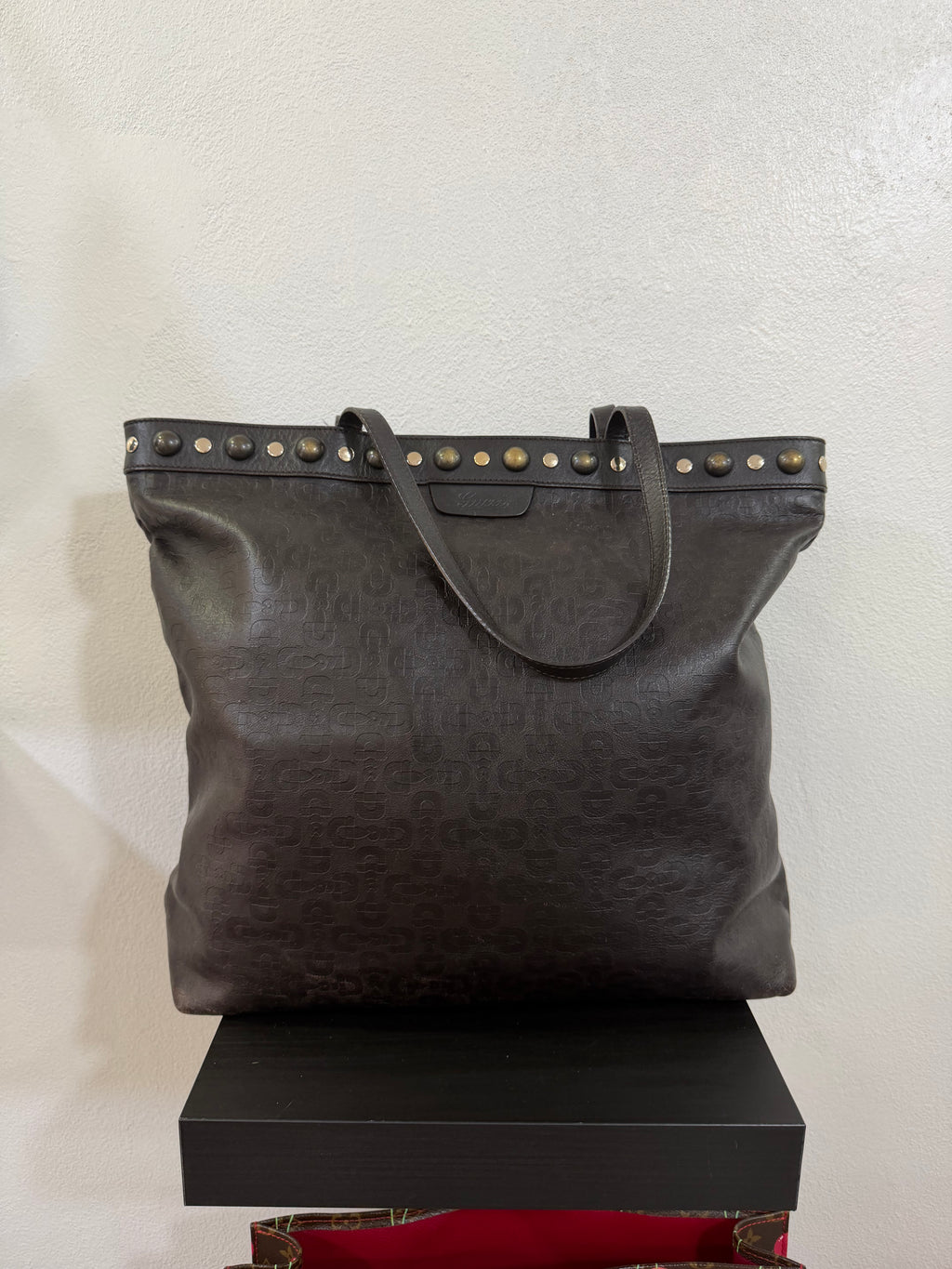 Gucci shopping pelle Marrone