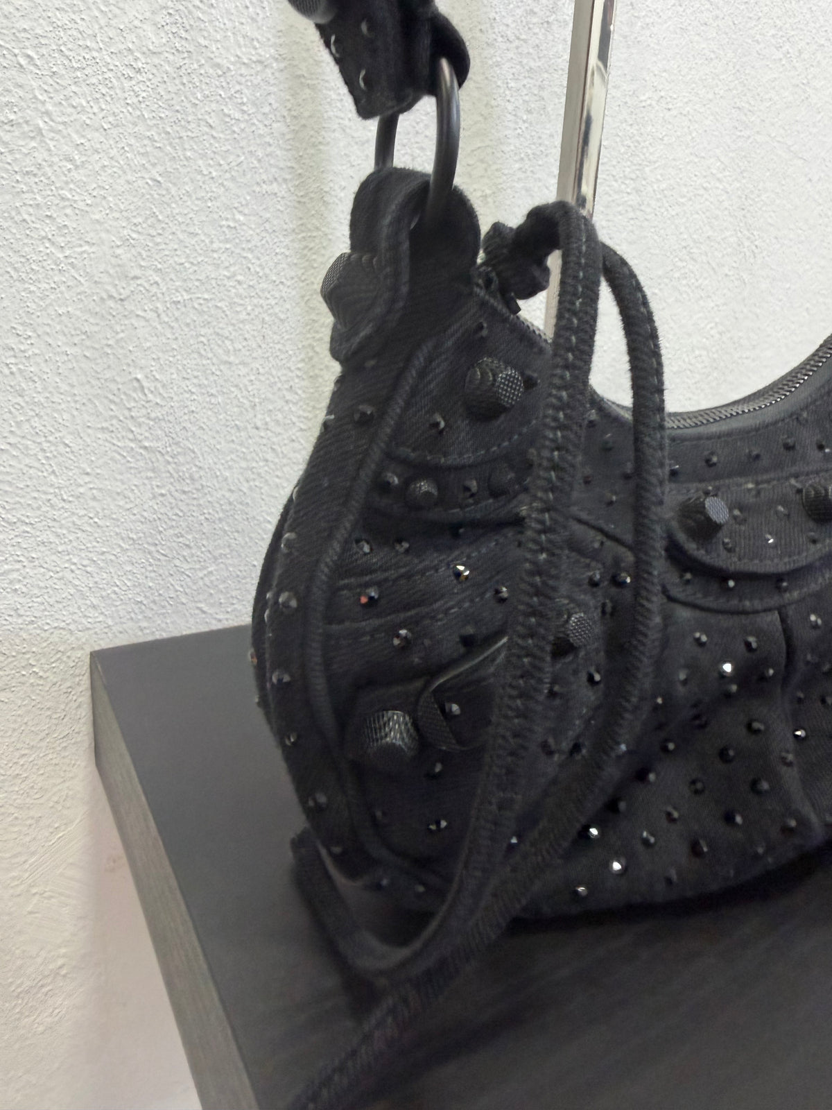 Balenciaga Le cagole XS Denim e strass