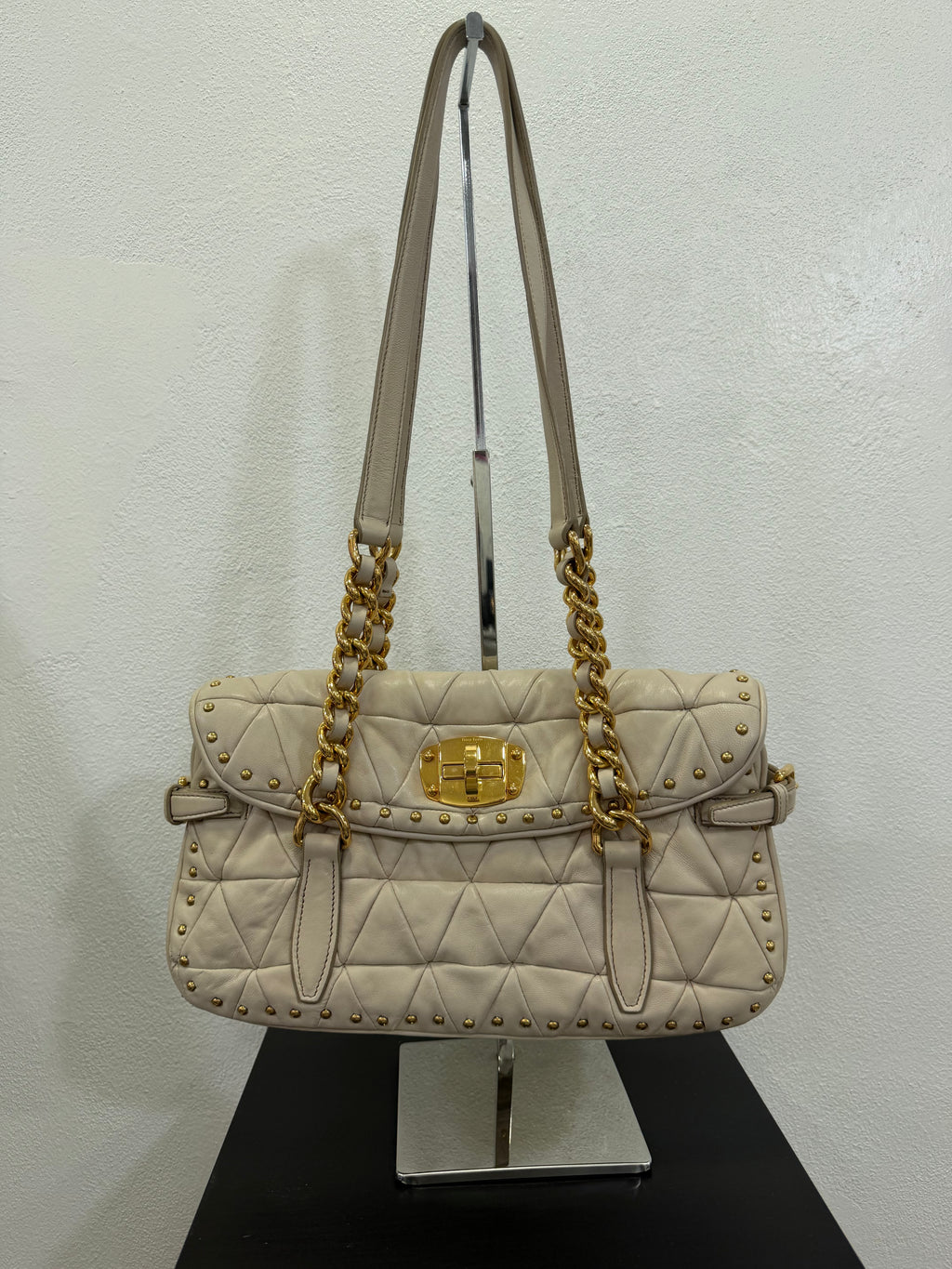 Miu miu Borsa a spalla con pattina