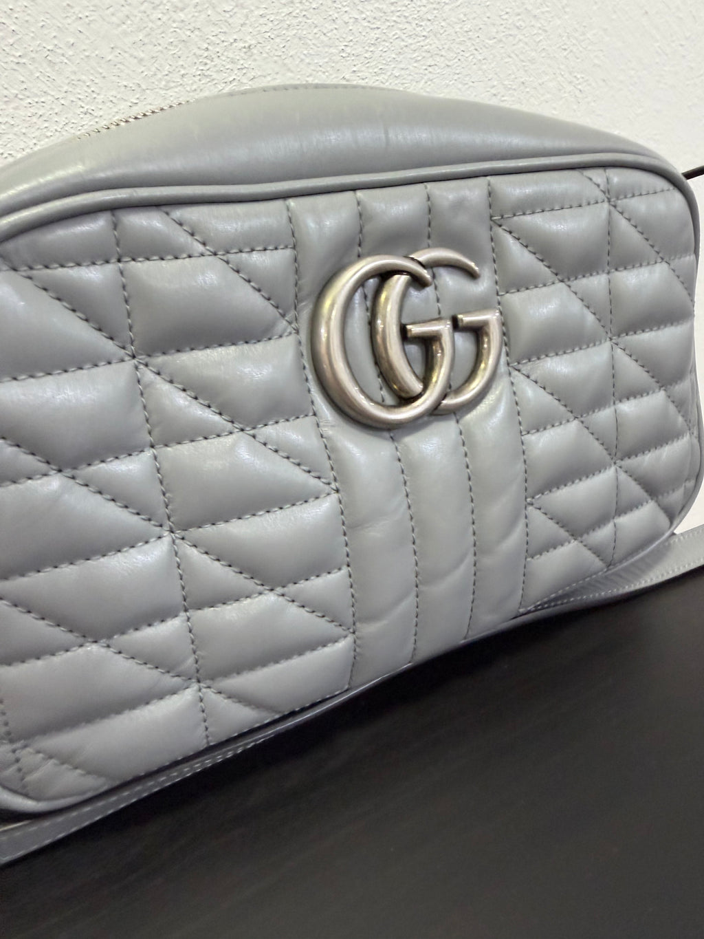 Gucci Marmont Camera Bag Grigio