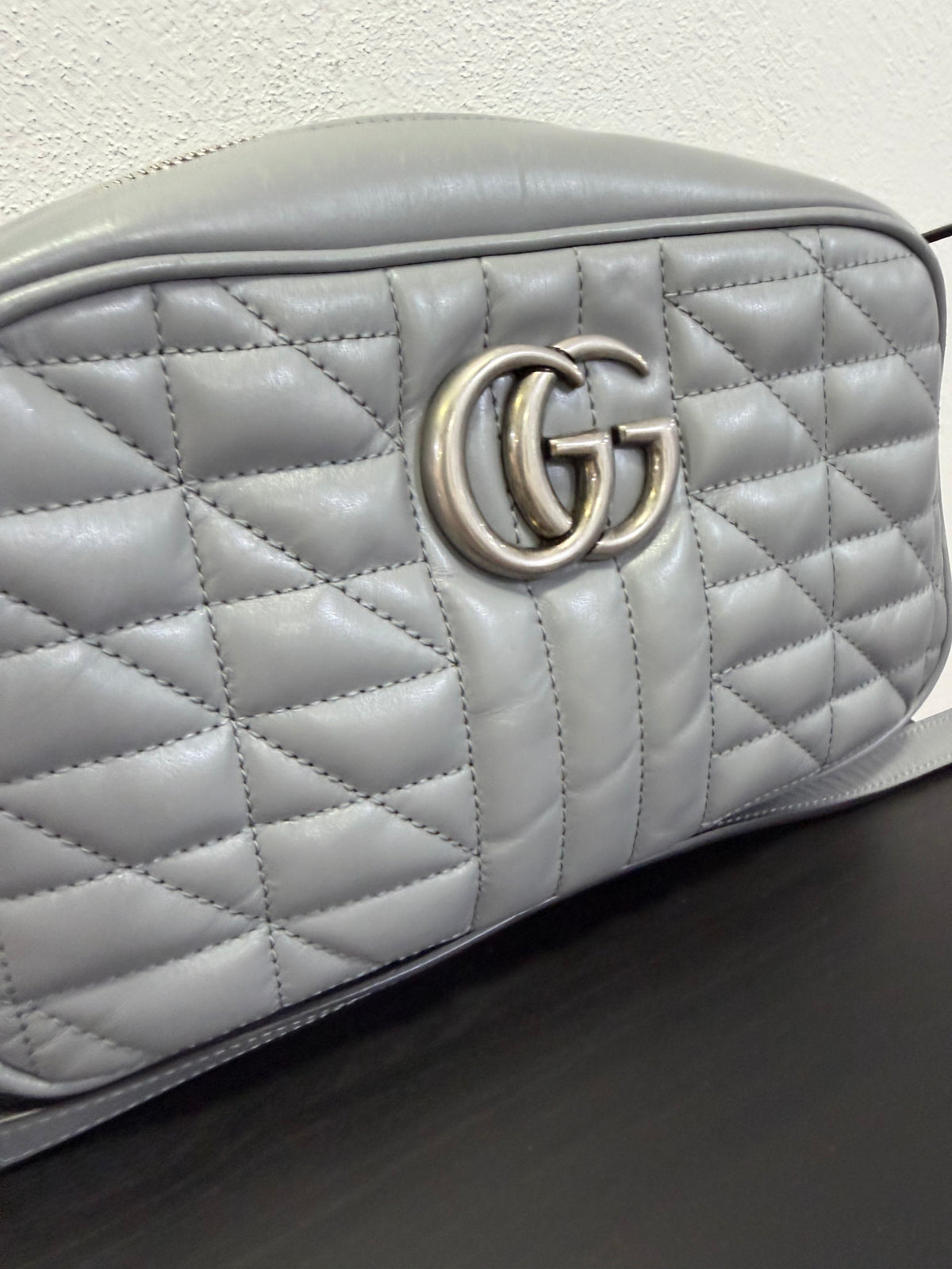 Gucci Marmont Camera Bag Grigio