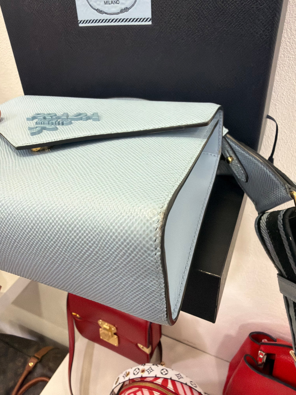 Prada Saffiano Monochrome Crossbody