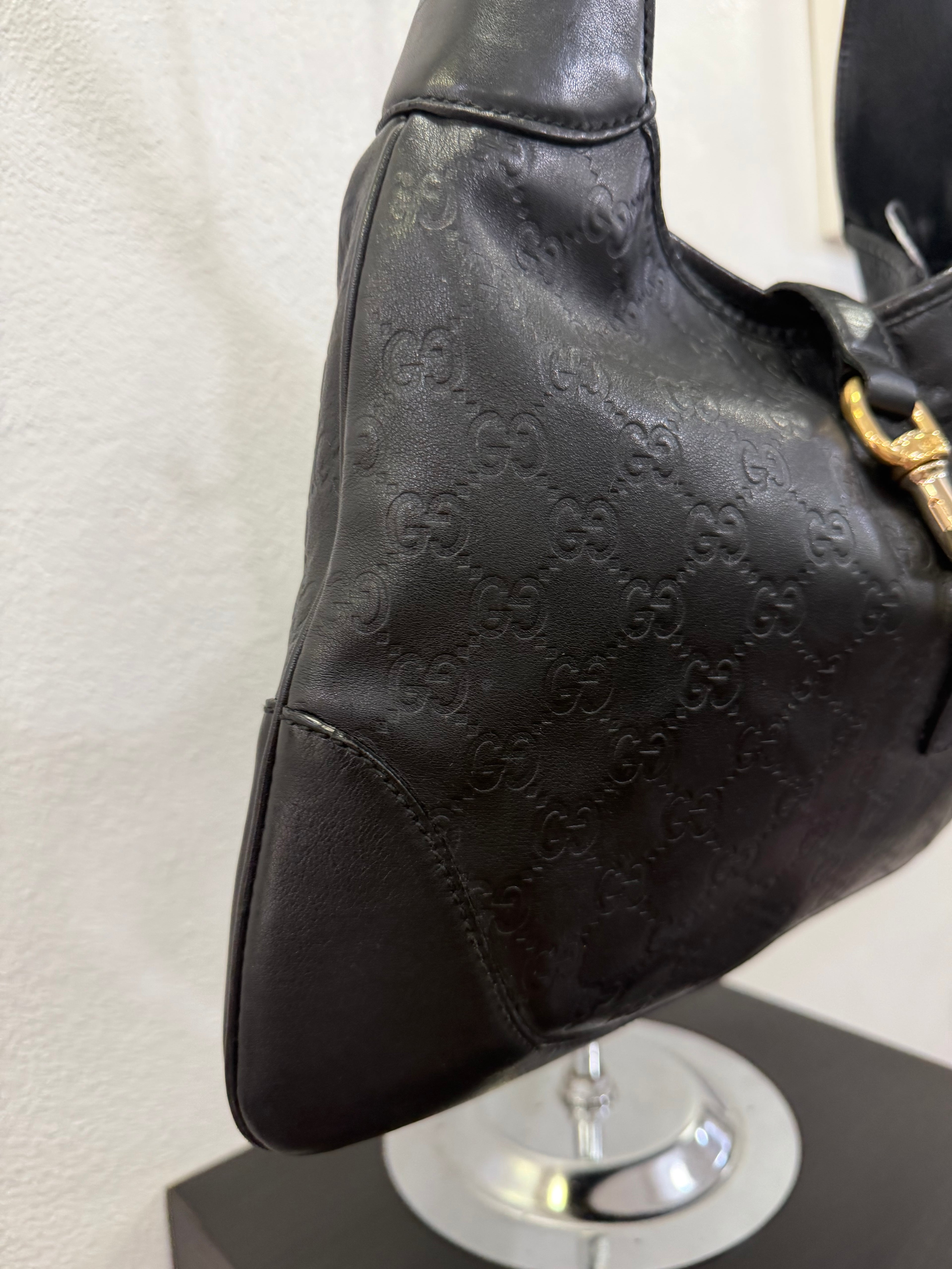 Gucci Jackie Bag in pelle Guccissima Nera