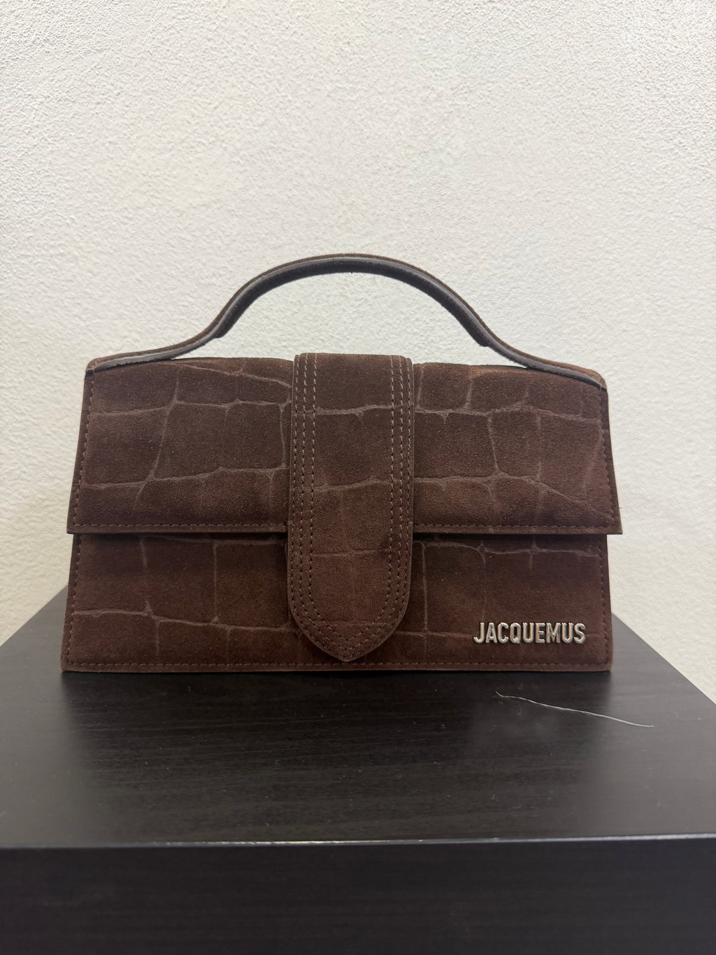 Jacquemus Le Grand Bambino Suede Cocco