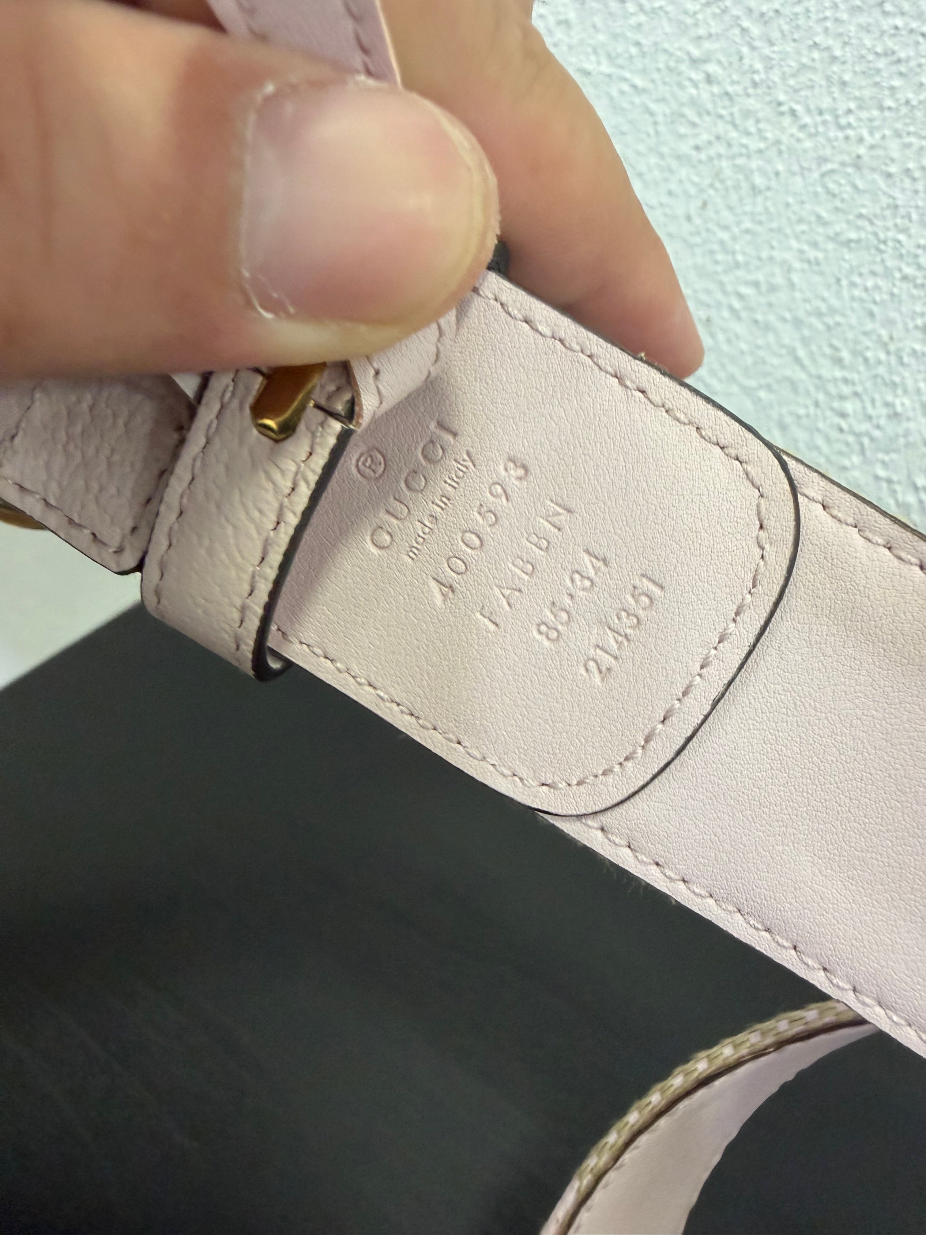 Gucci Cintura GG Jumbo rosa
