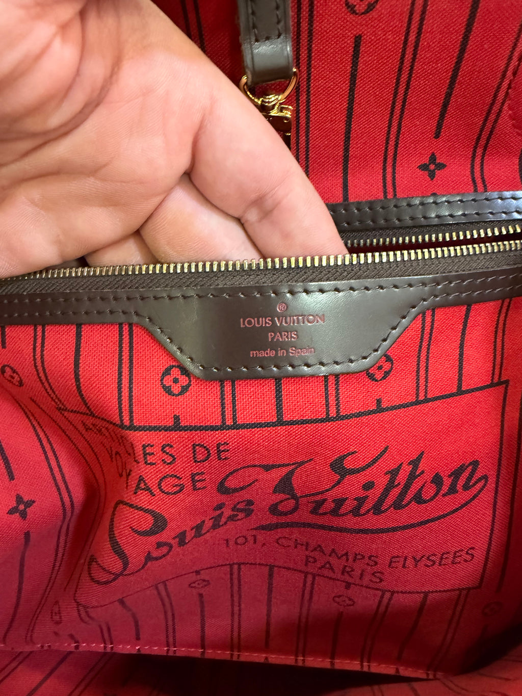 Louis Vuitton Neverfull MM Damier Ebene