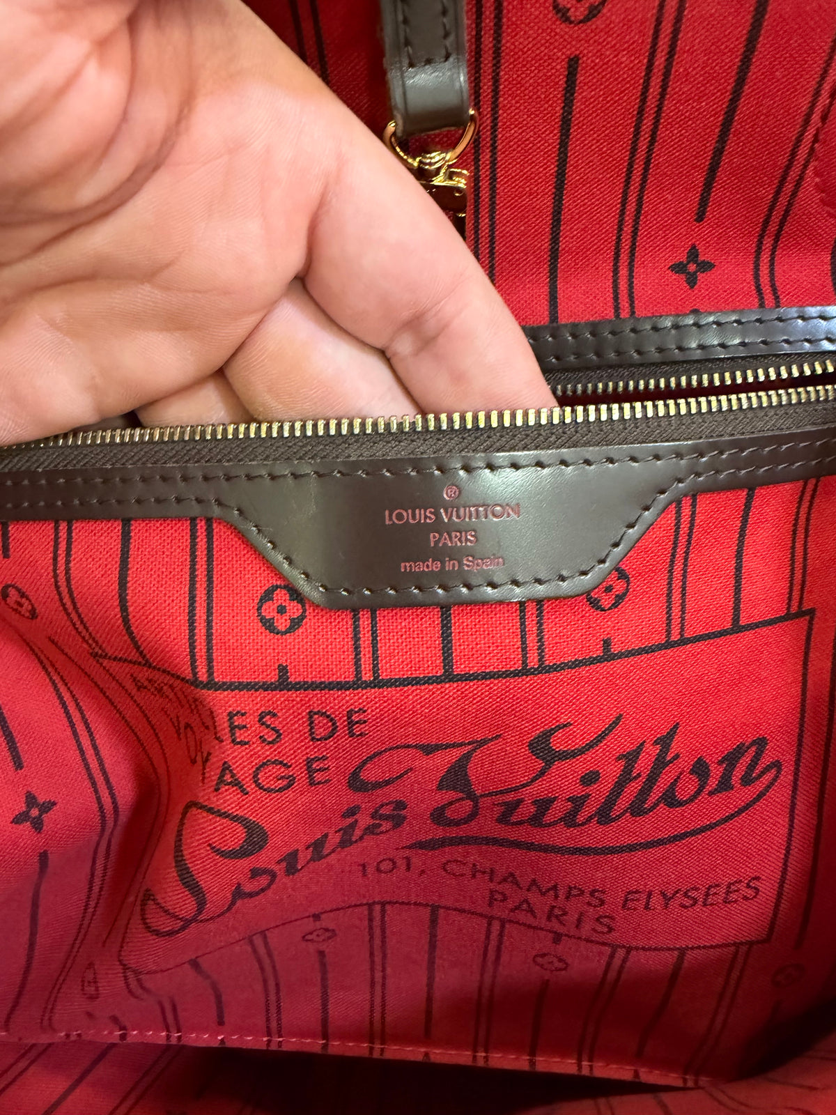 Louis Vuitton Neverfull MM Damier Ebene