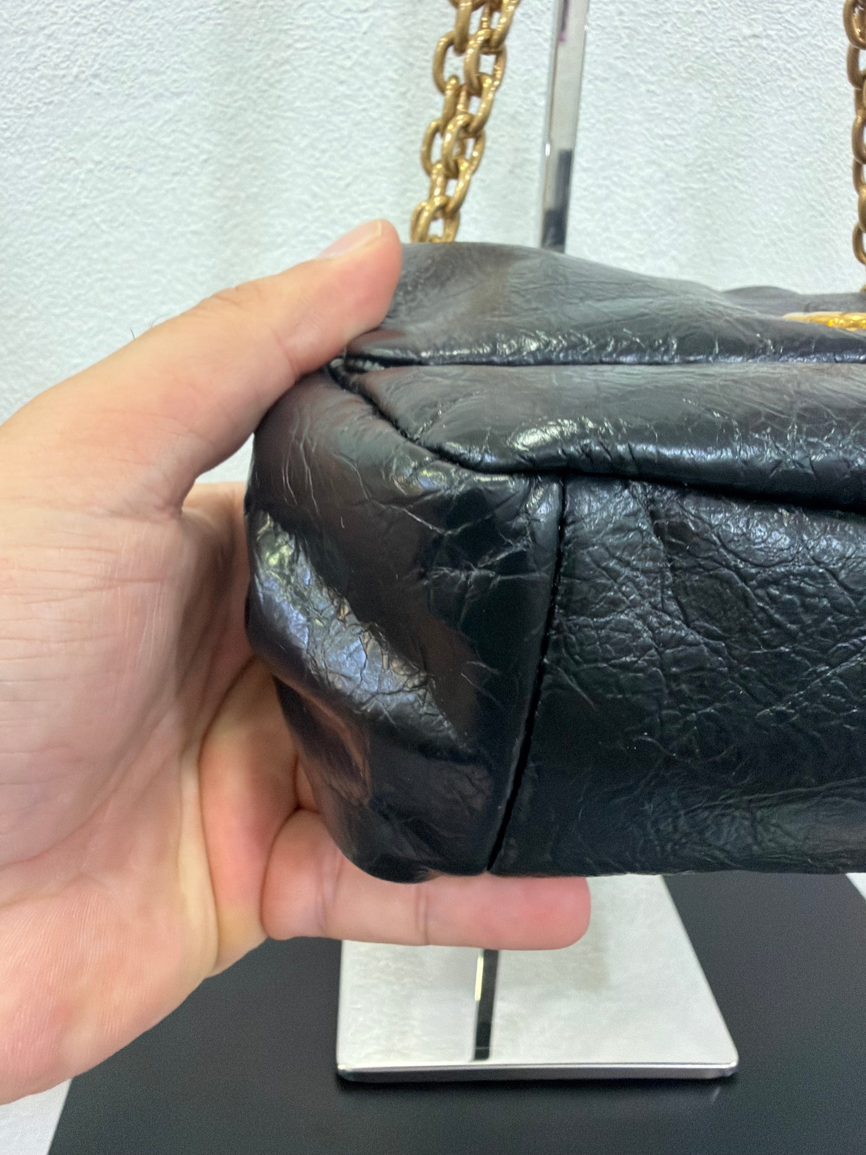 Balenciaga Monaco Mini in pelle stropicciata