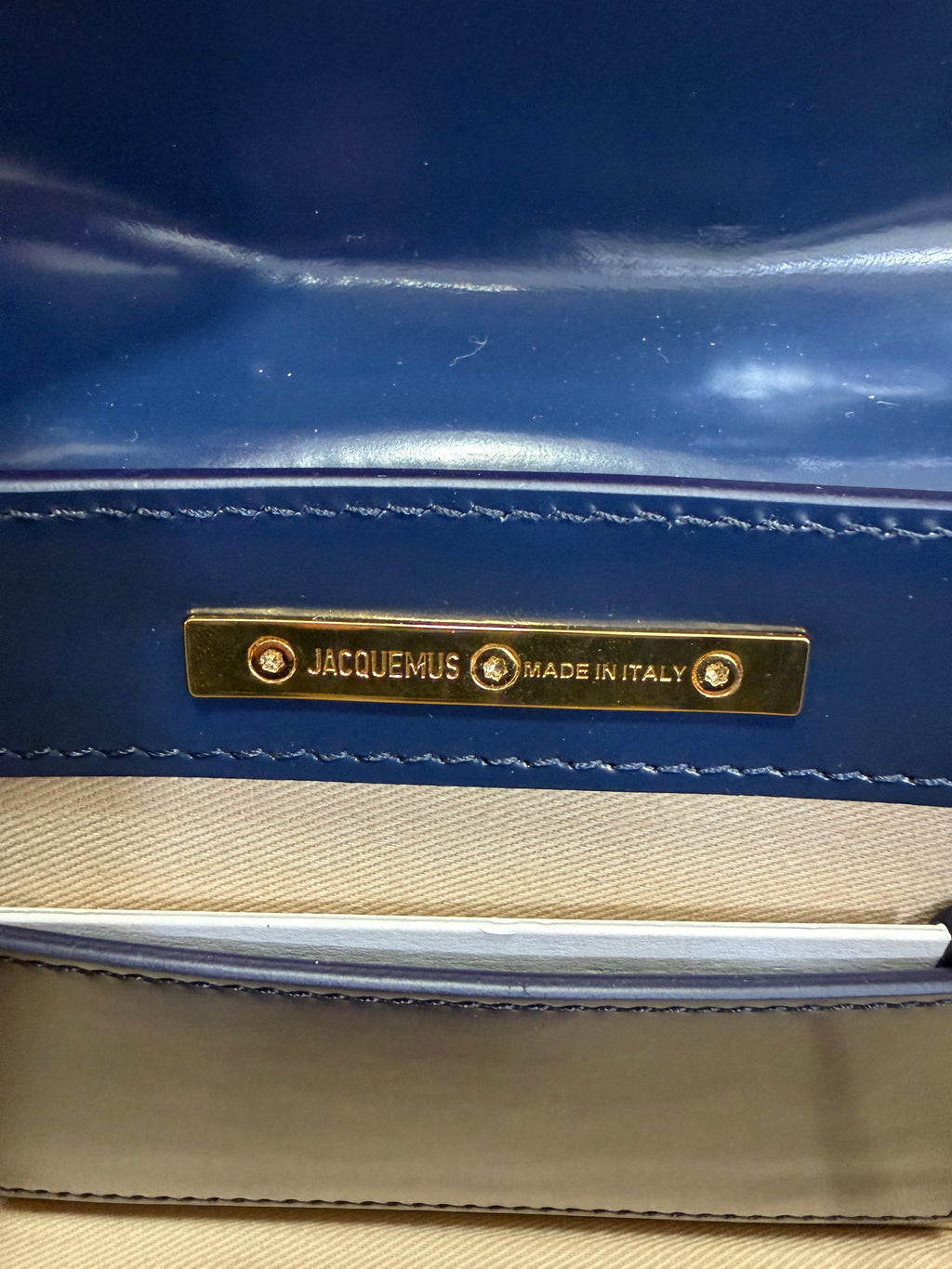 Jacquemus Le Grand Bambino frame Blu notte