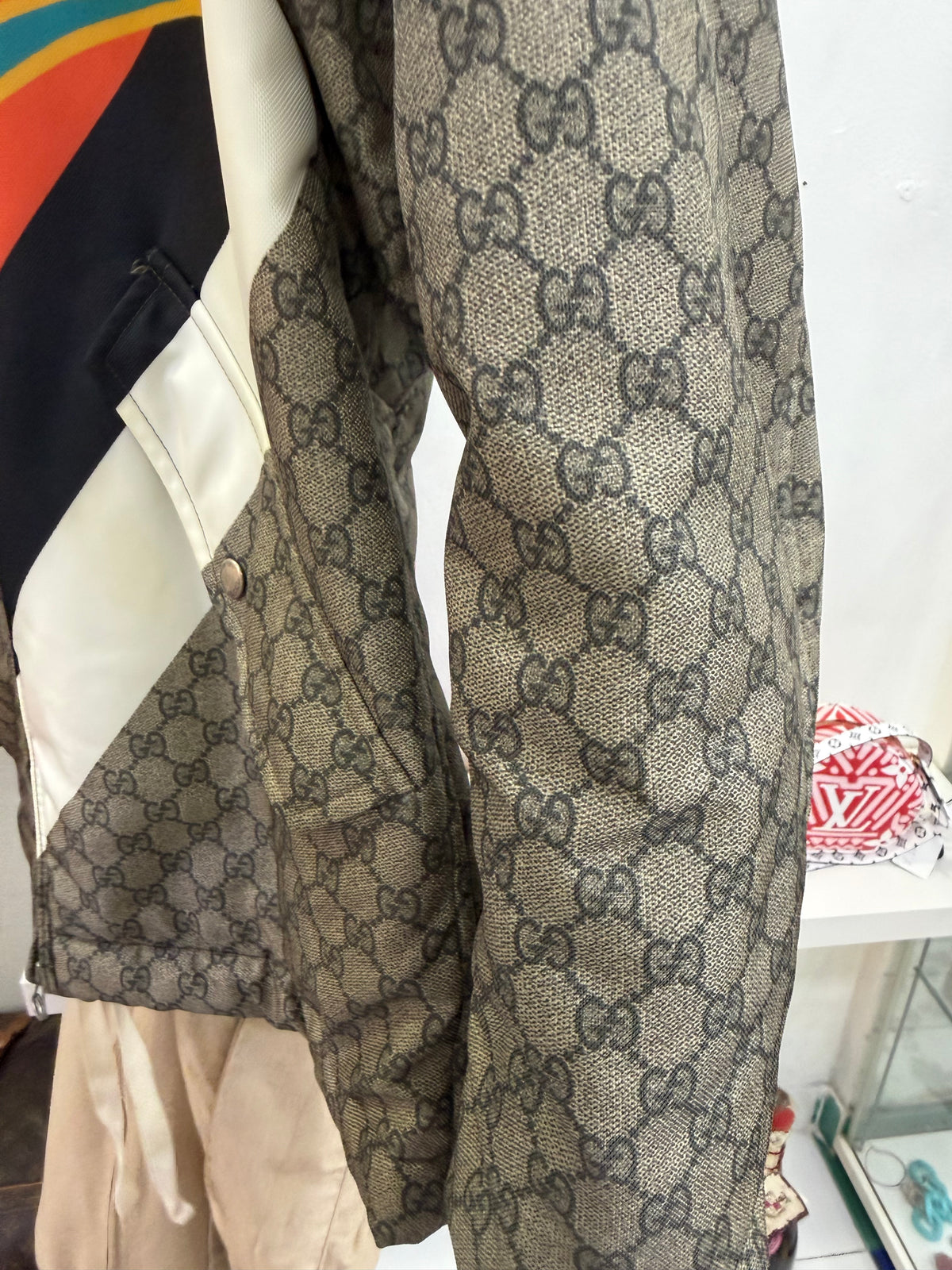 Gucci Giacca In tela GG Supreme Centum