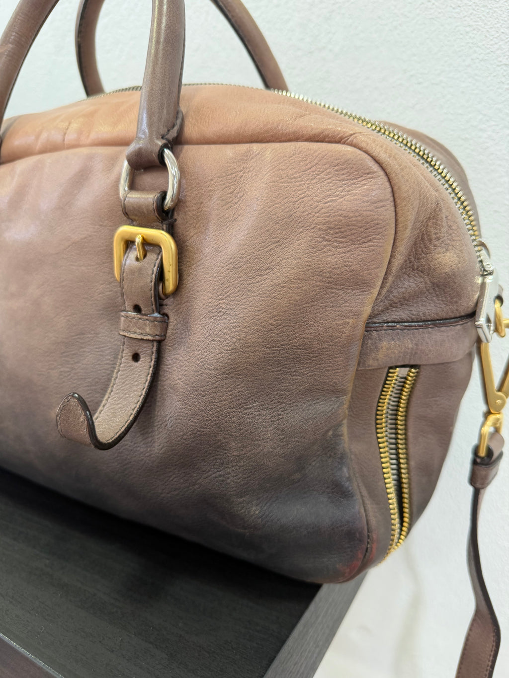 Prada Bauletto in pelle effetto sfumato