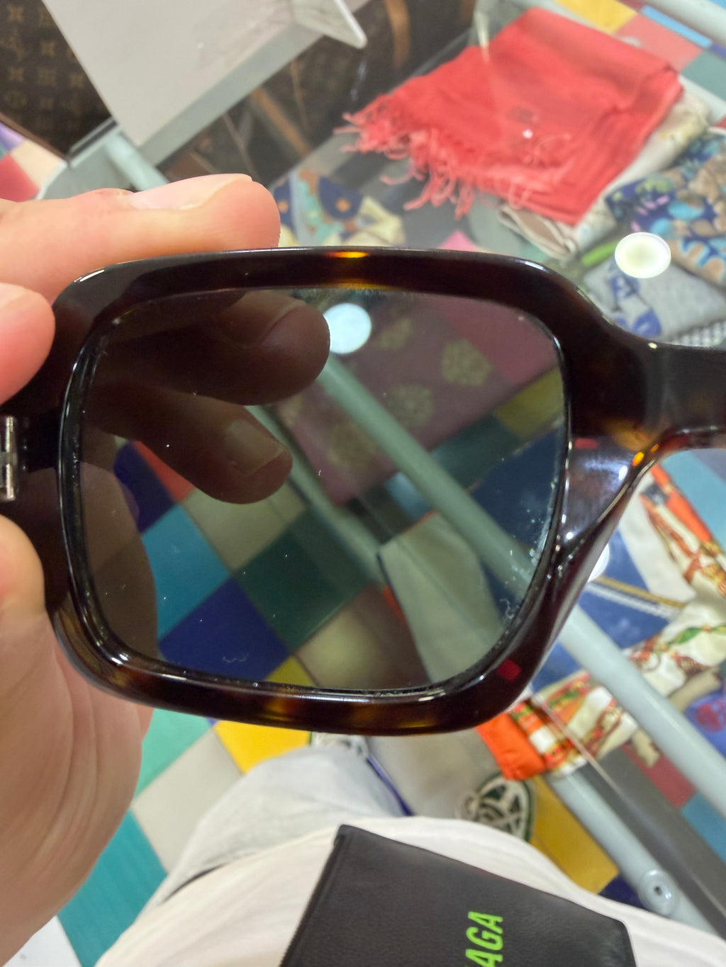 Saint Laurent lenti da sole tartarugato