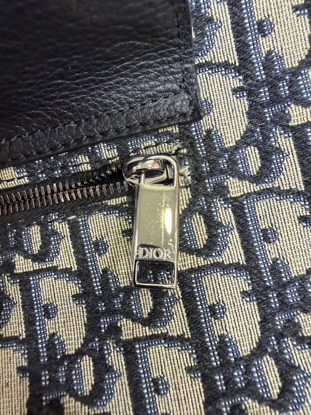 Christian Dior Zaino Gallop In tessuto Jacquard Oblique