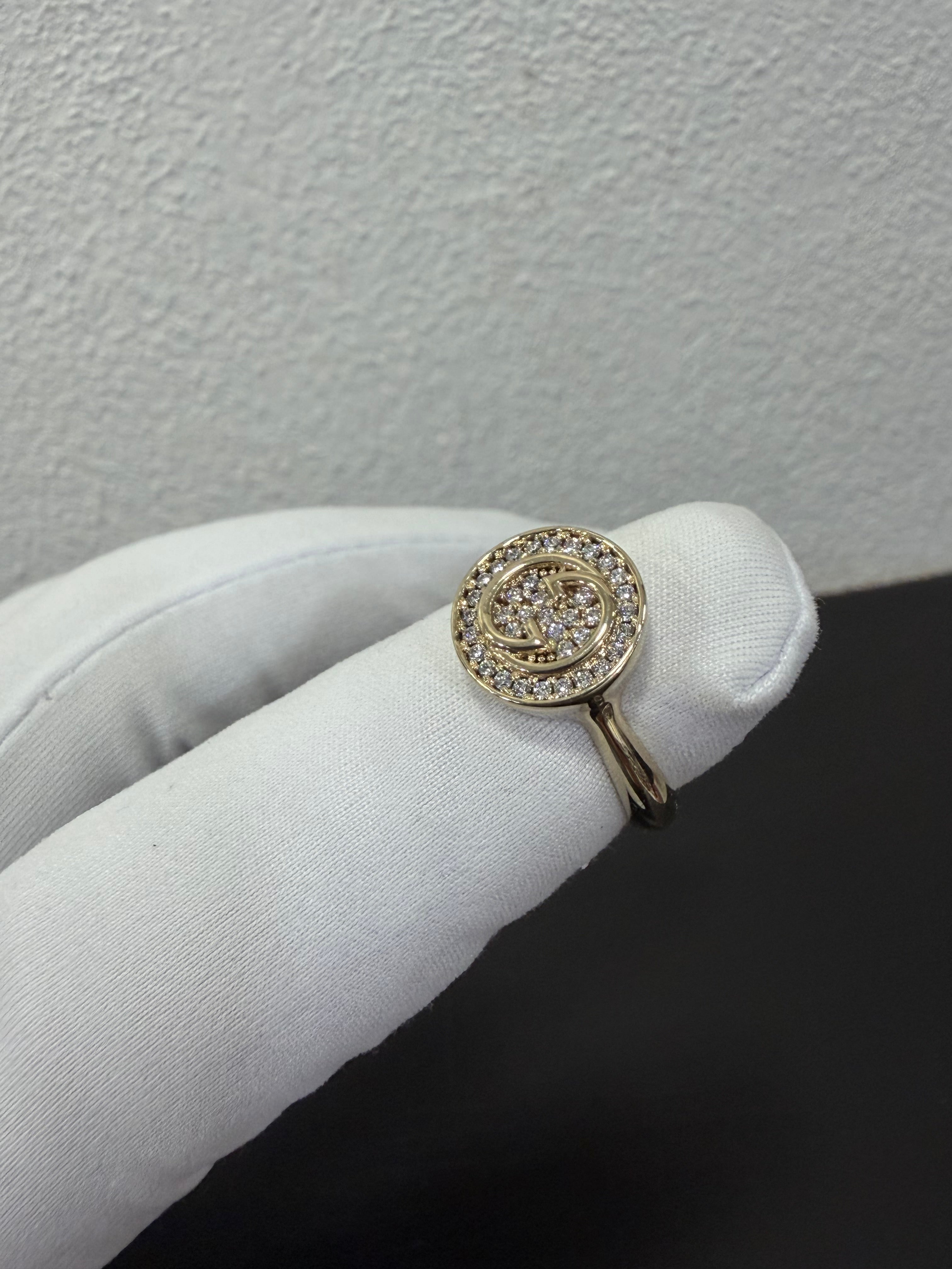 Gucci anello Blondie con strass