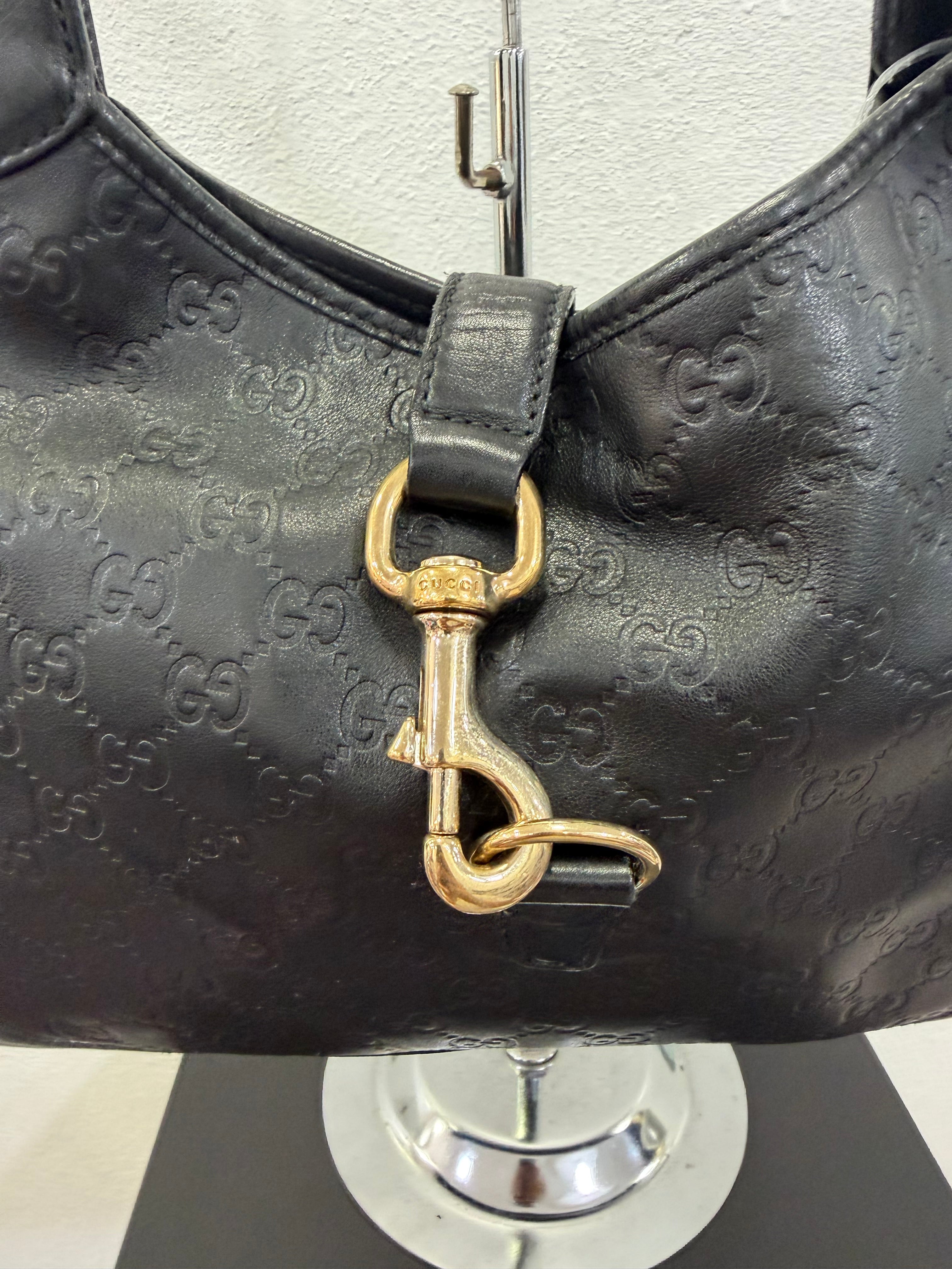 Gucci Jackie Bag in pelle Guccissima Nera
