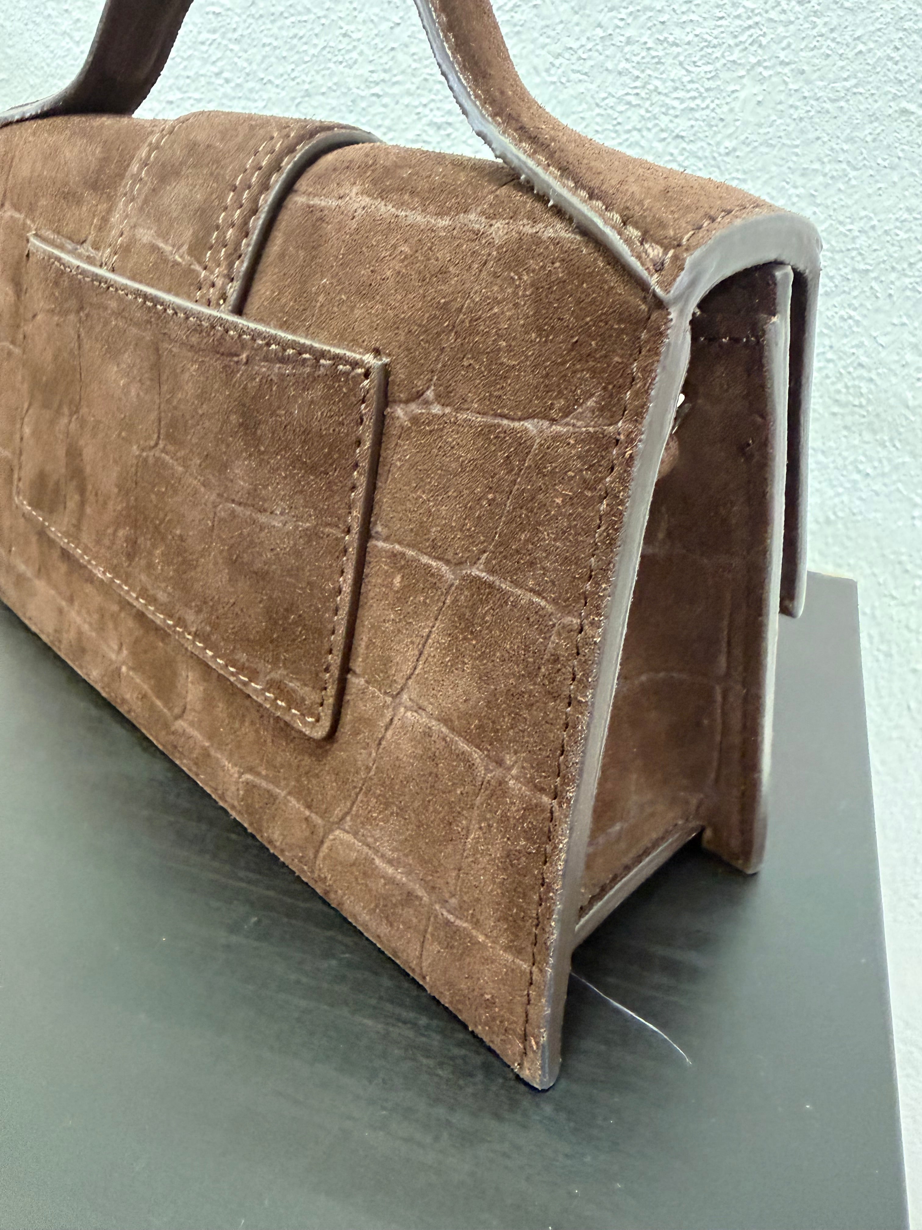 Jacquemus Le Grand Bambino Suede Cocco