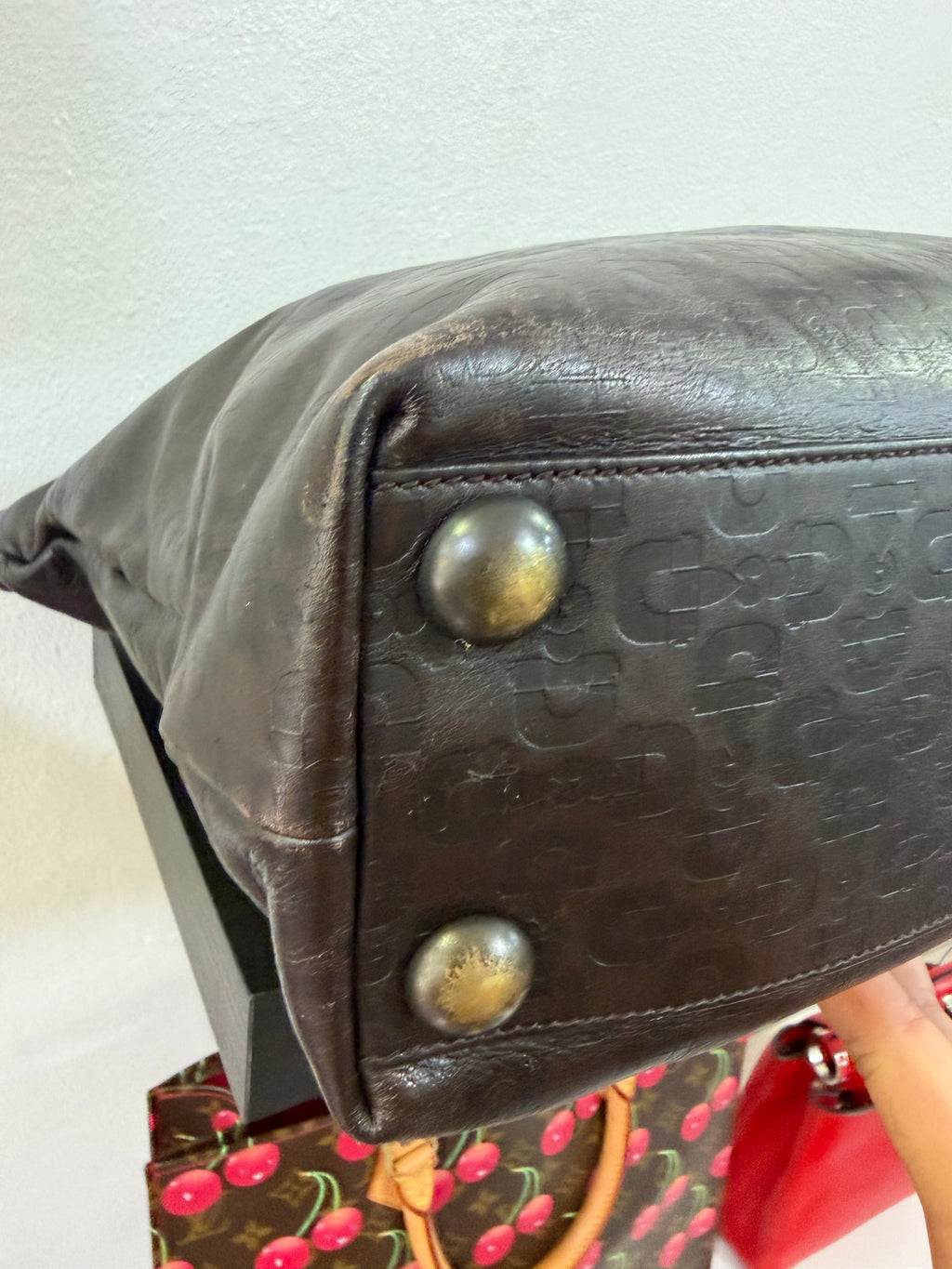 Gucci shopping pelle Marrone