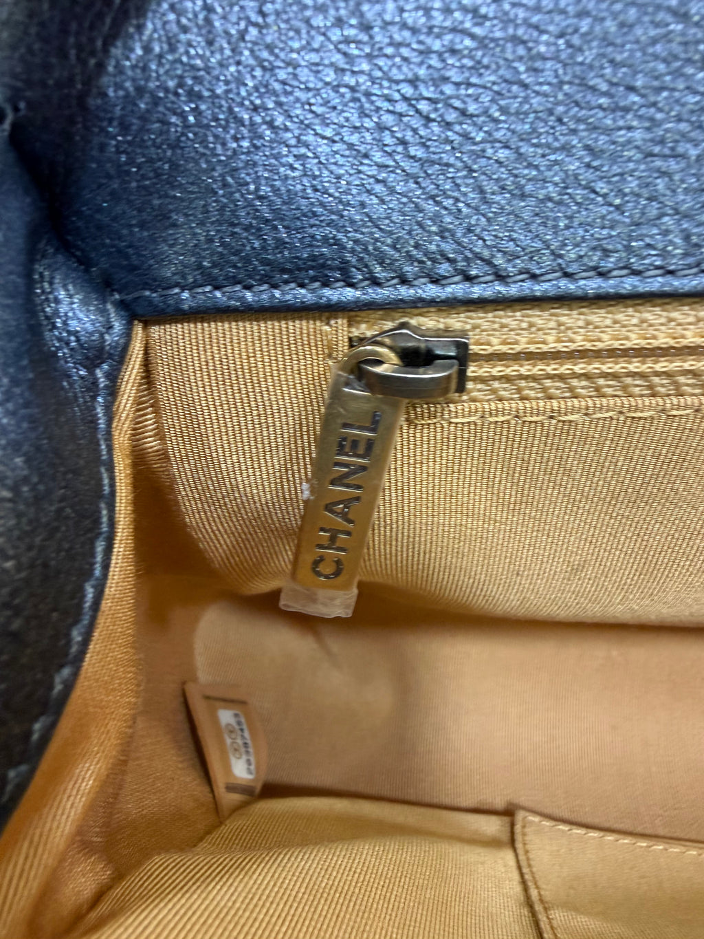 Chanel Boy Medium Grey Pearl