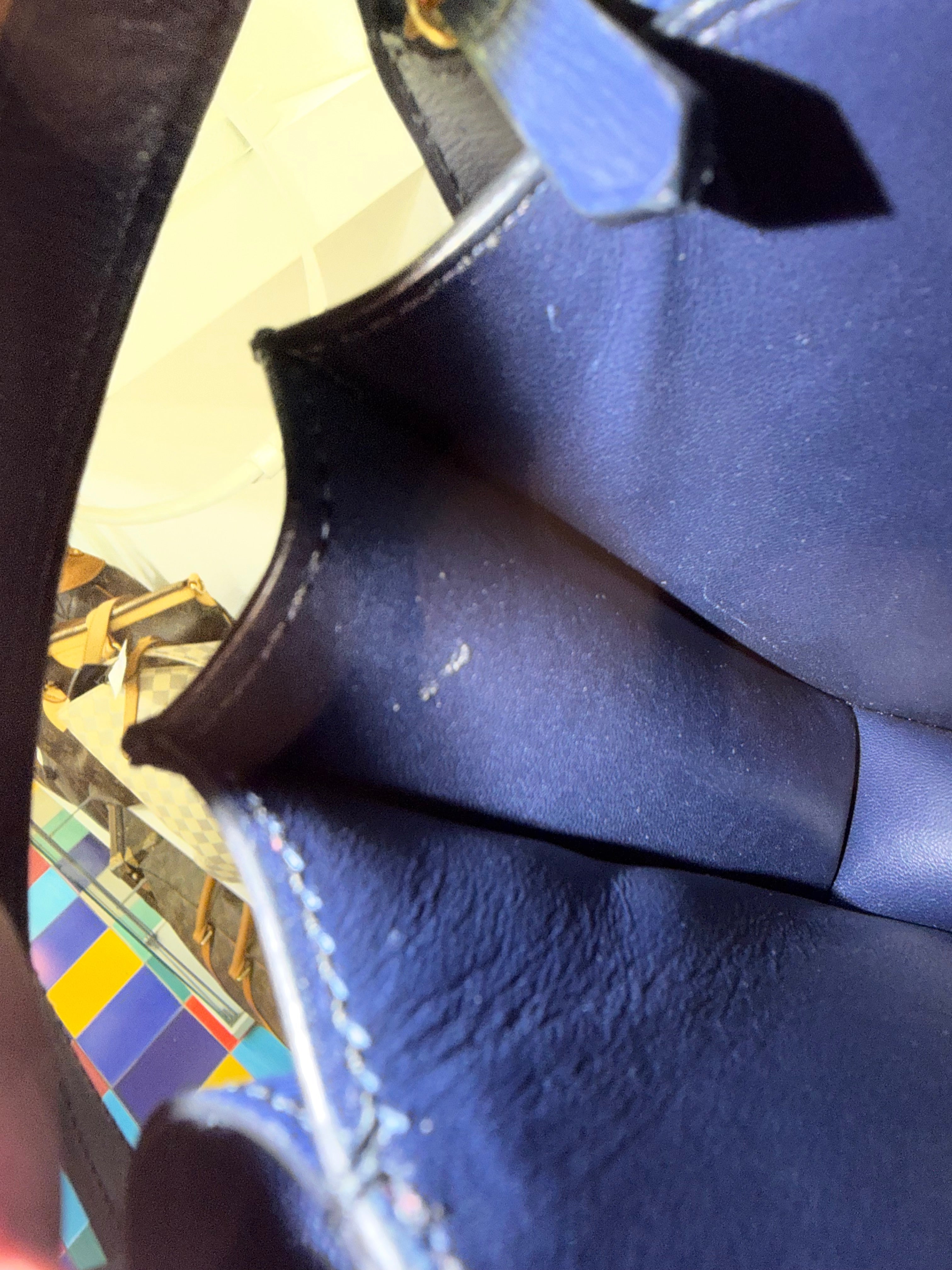 Celine Calf Box Blu