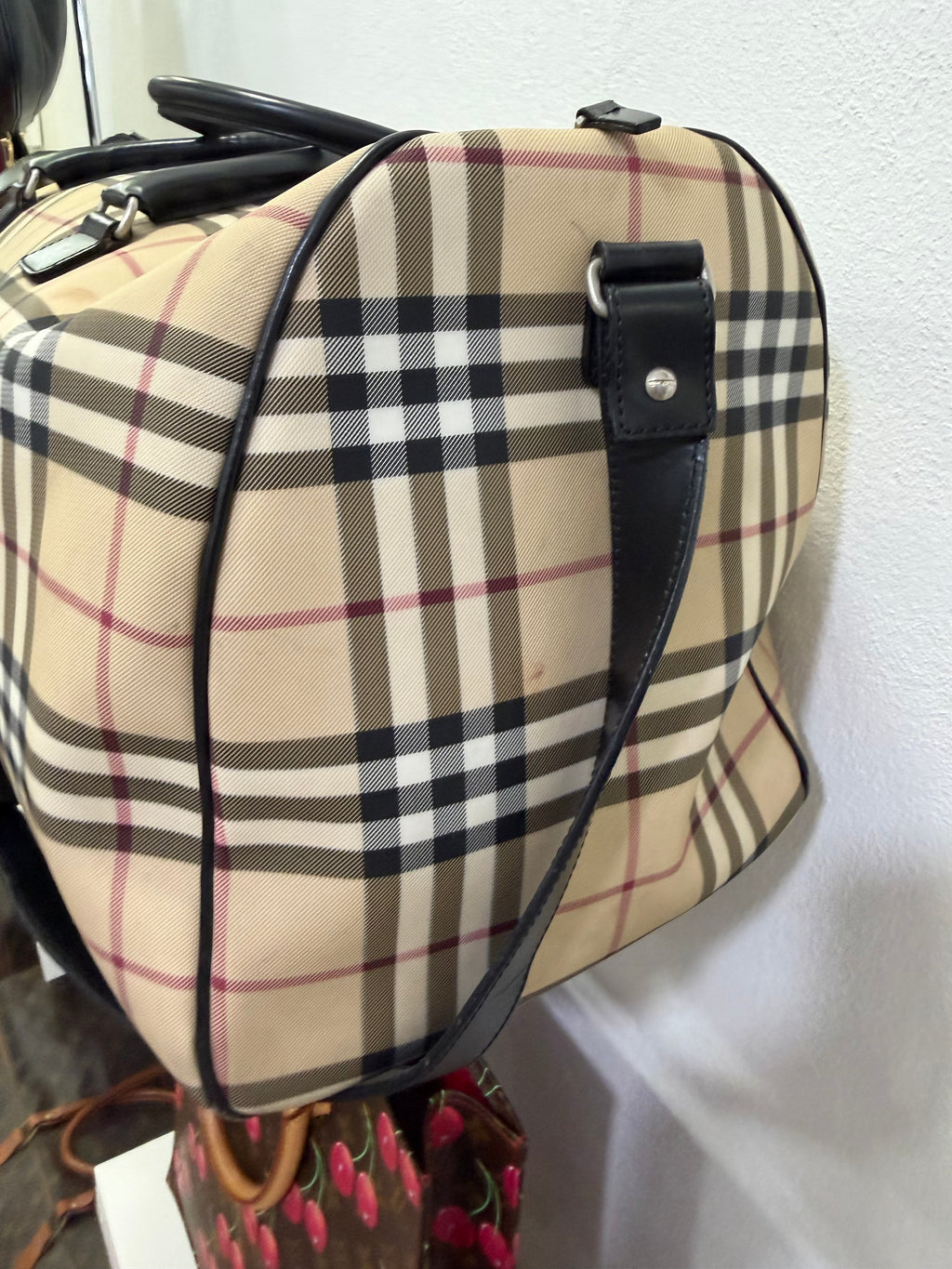 Burberry Borsone Check con tracolla