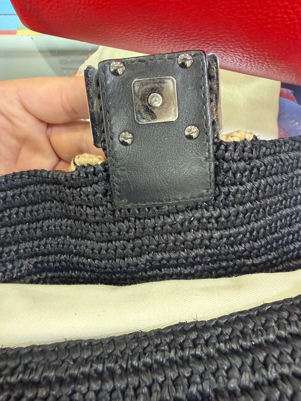 Fendi Baguette Rafia Wave