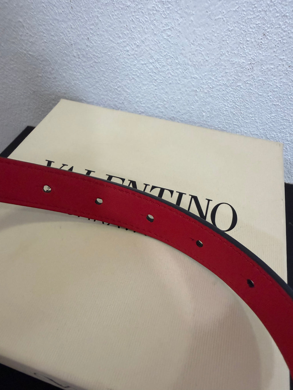 Valentino Garavani Cintura V logo Double face 90