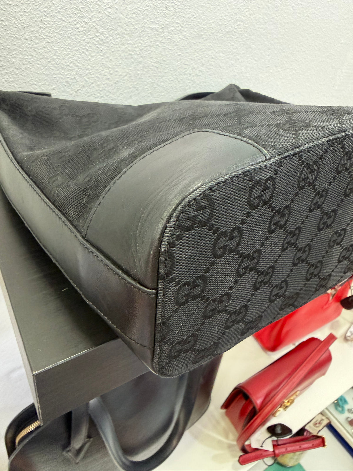 Gucci Borsa a spalla GG Supreme nero