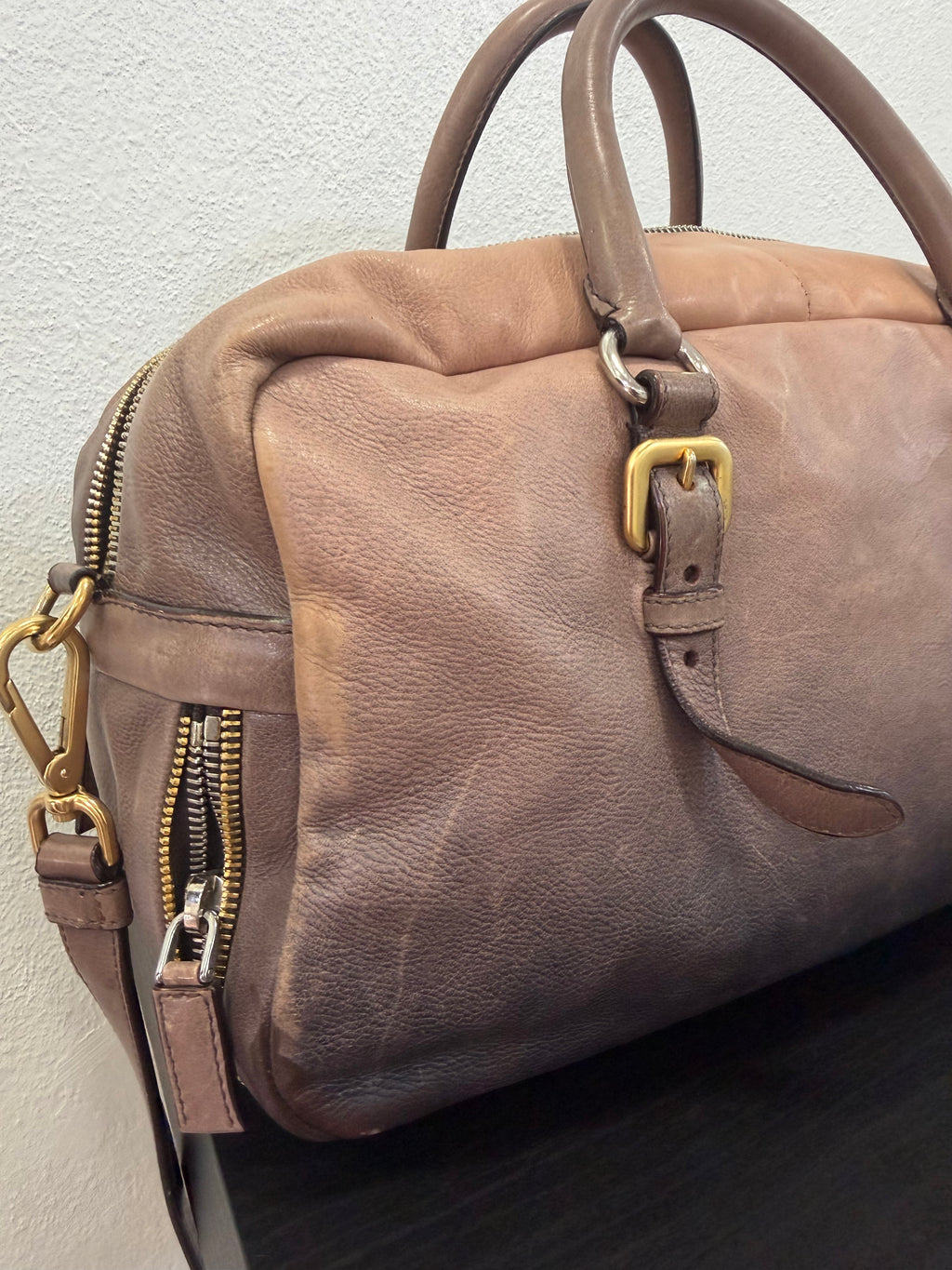 Prada Bauletto in pelle effetto sfumato