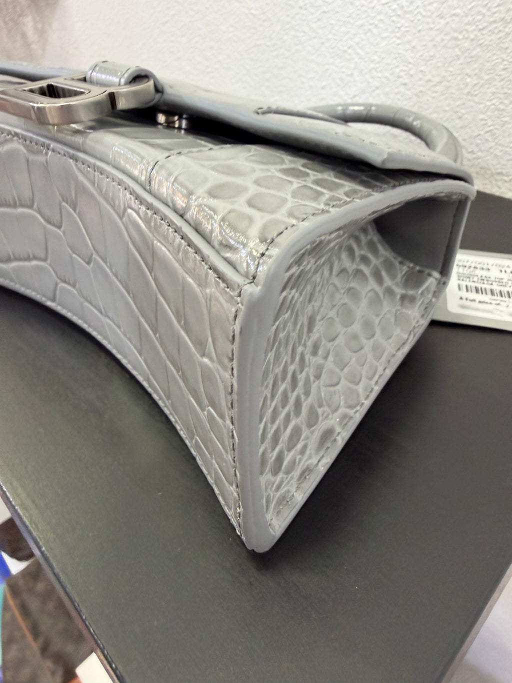 Balenciaga Hourglass XS Cocco grigio