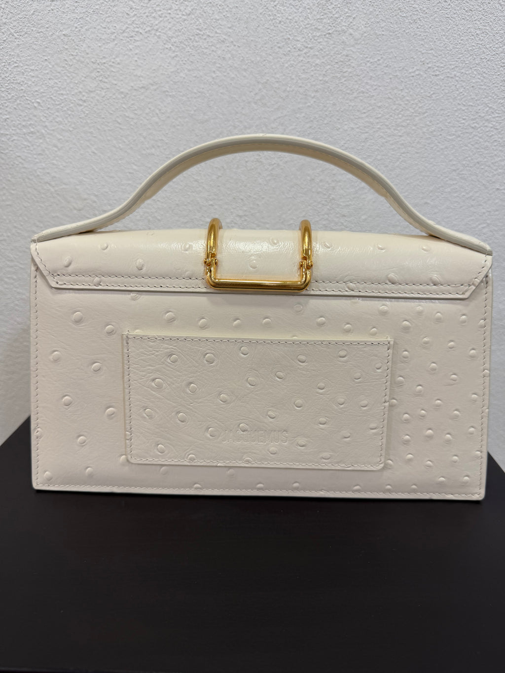 Jacquemus Le Grand Bambino Frame effetto struzzo