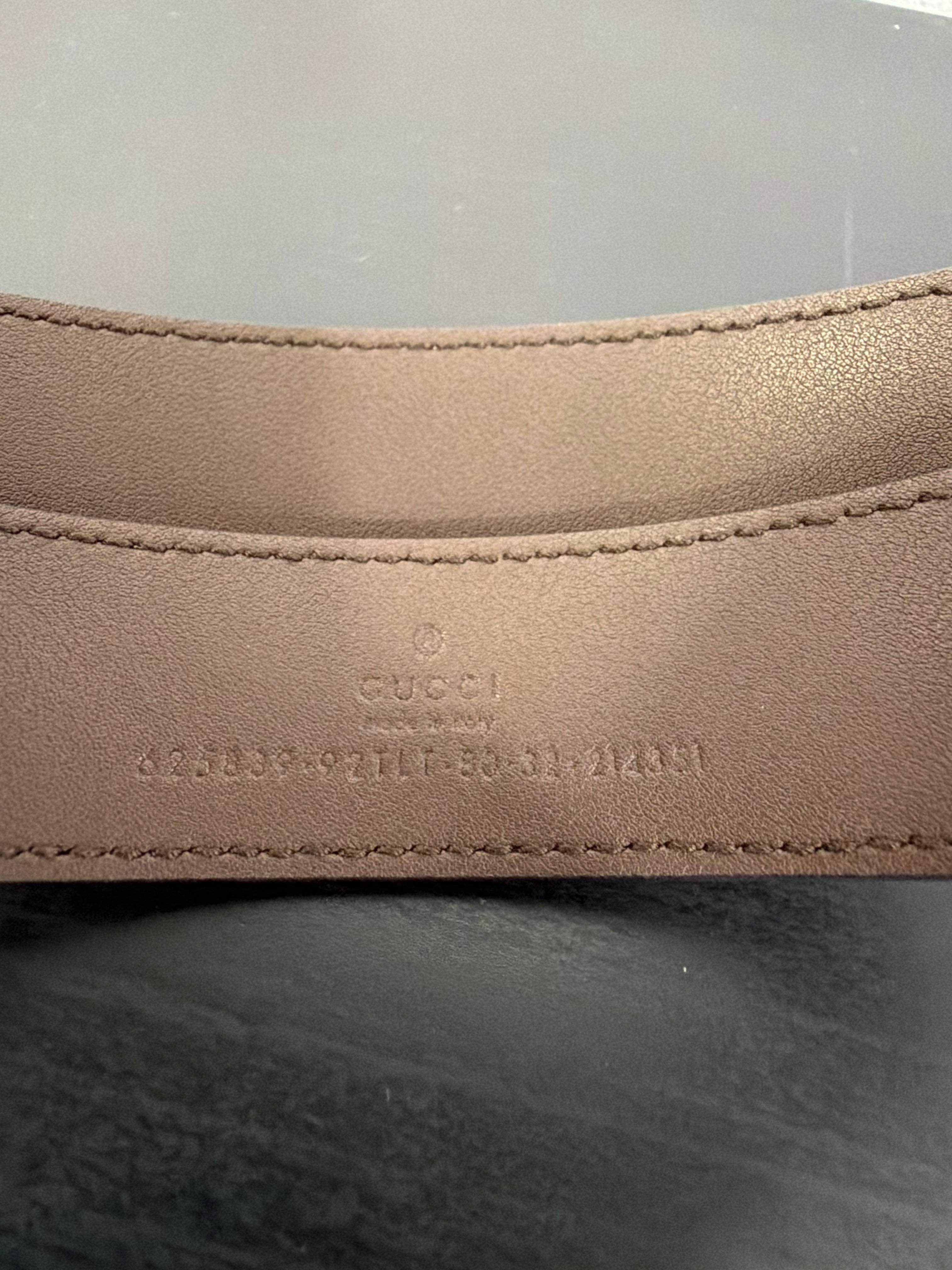 Gucci cintura GG con finiture marroni