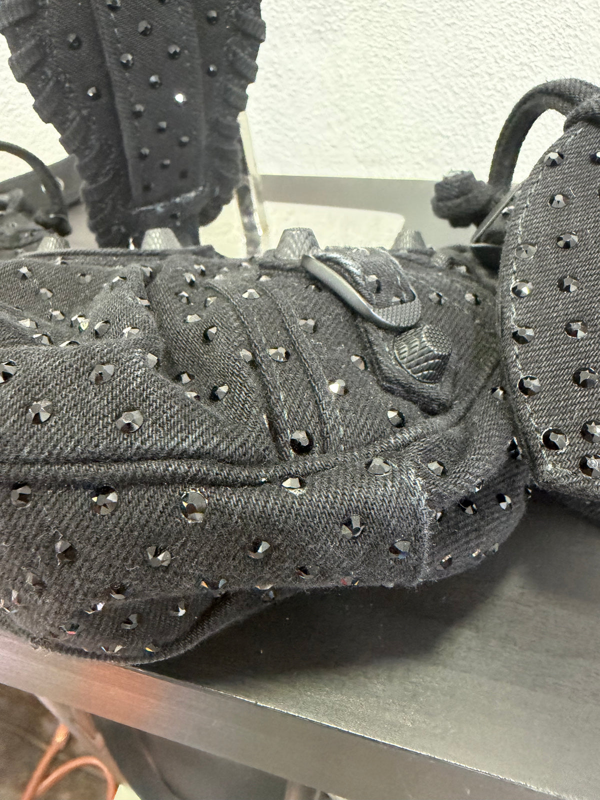 Balenciaga Le cagole XS Denim e strass
