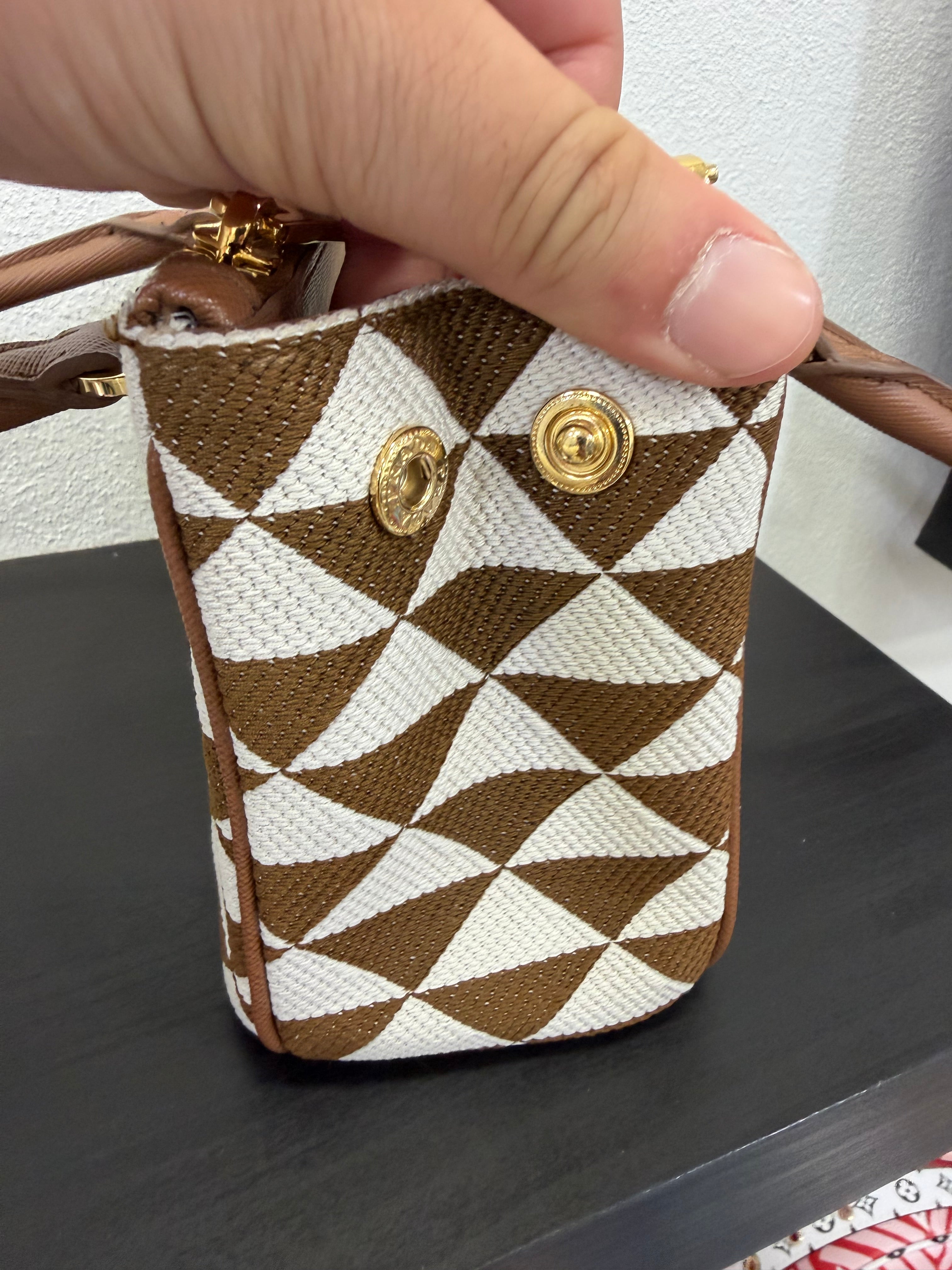 Prada Galleria Symbol Cognac
