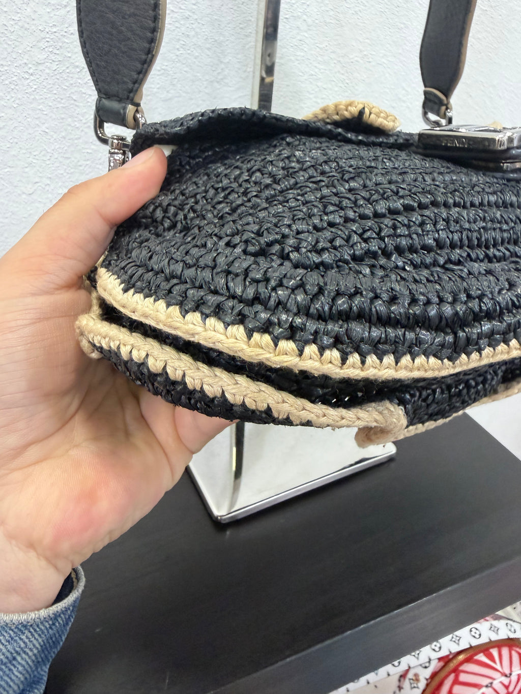 Fendi Baguette Rafia Wave