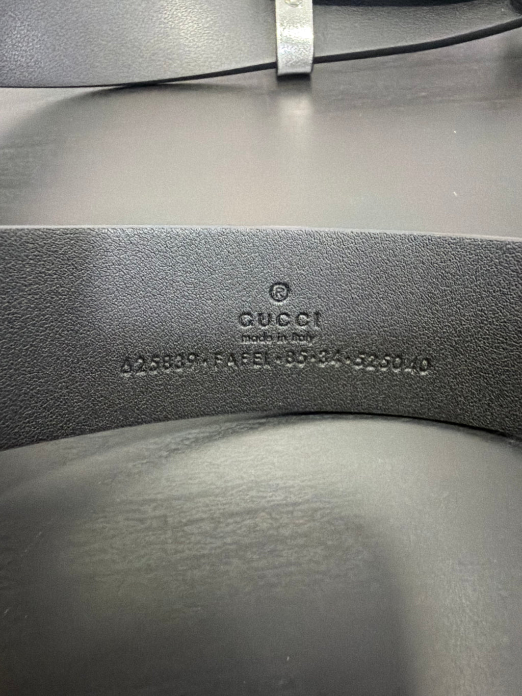 Gucci Cintura in tela GG avorio Con logo Argento