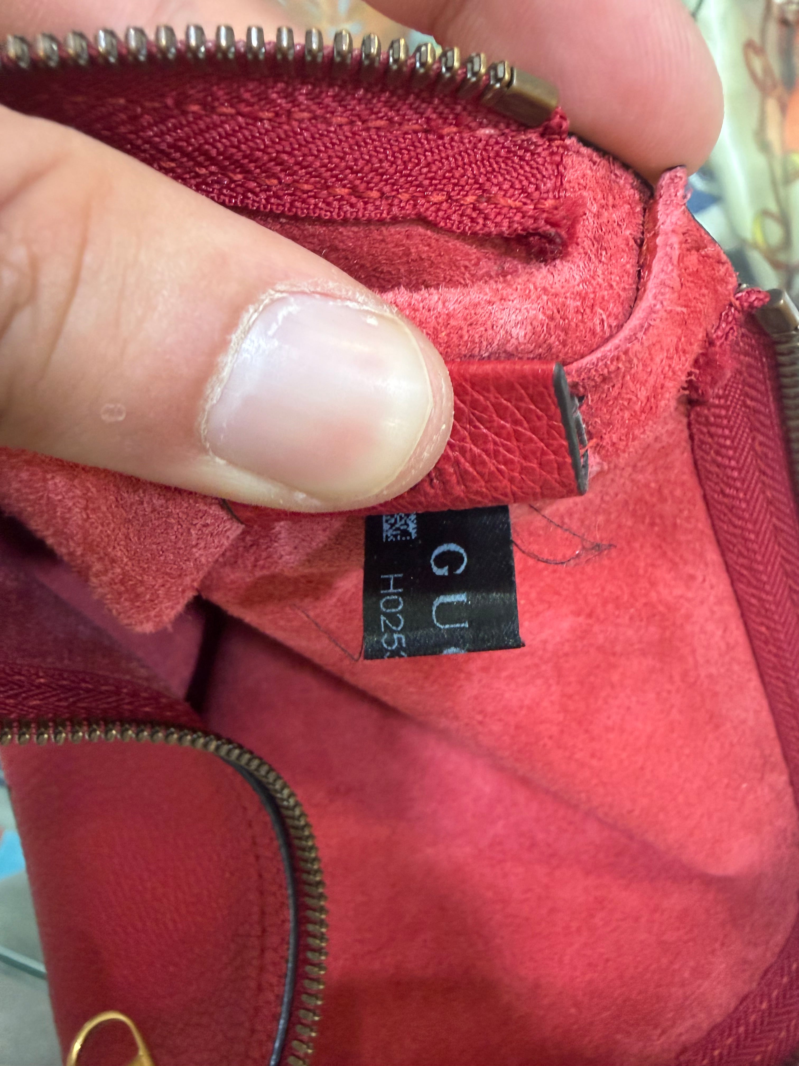 Gucci Pouch Logo Print Rosso