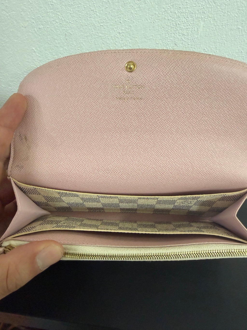 Louis Vuitton portafoglio Emilie Damier Azur