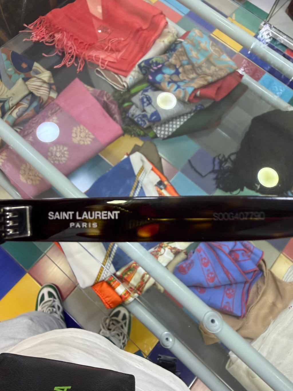 Saint Laurent lenti da sole tartarugato